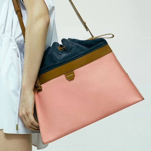 Acne Studios &mdash; Bad Girl Coral Pink Bag | $1150| @acnestudios