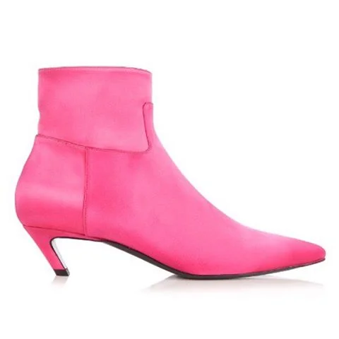 Balenciaga &mdash; Satin Ankle Boot | $755 | @balenciaga