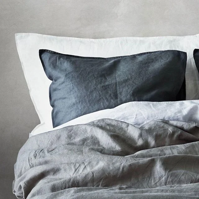 H&amp;M &mdash; Washed Linen Duvet Cover Set | $129 | @hm