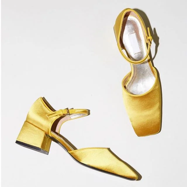 Suzanne Rae &mdash; Maryjane in Mustard | $345 | @suzanneraebk via @no6_store