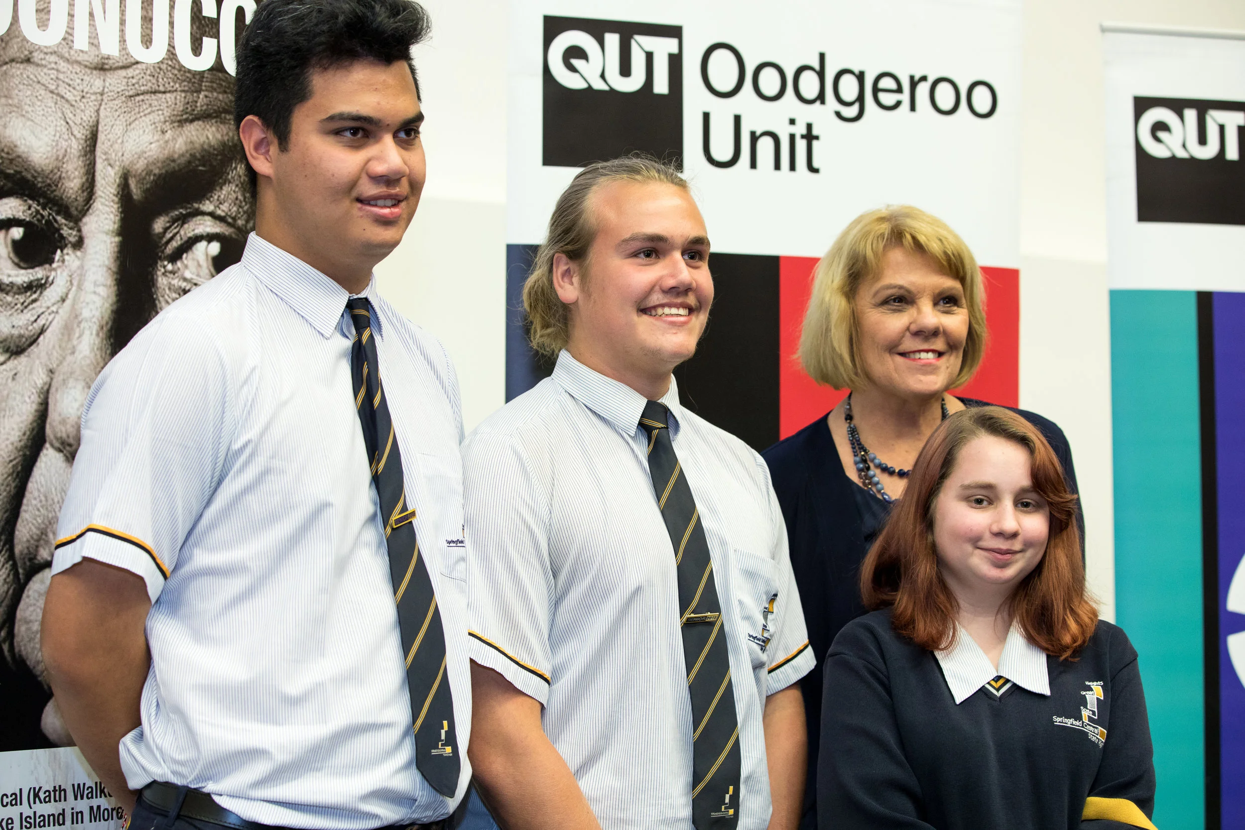 Our QATSIF Chair Professor Cindy Shannon with some of our graduating QATSIF students at QUT.