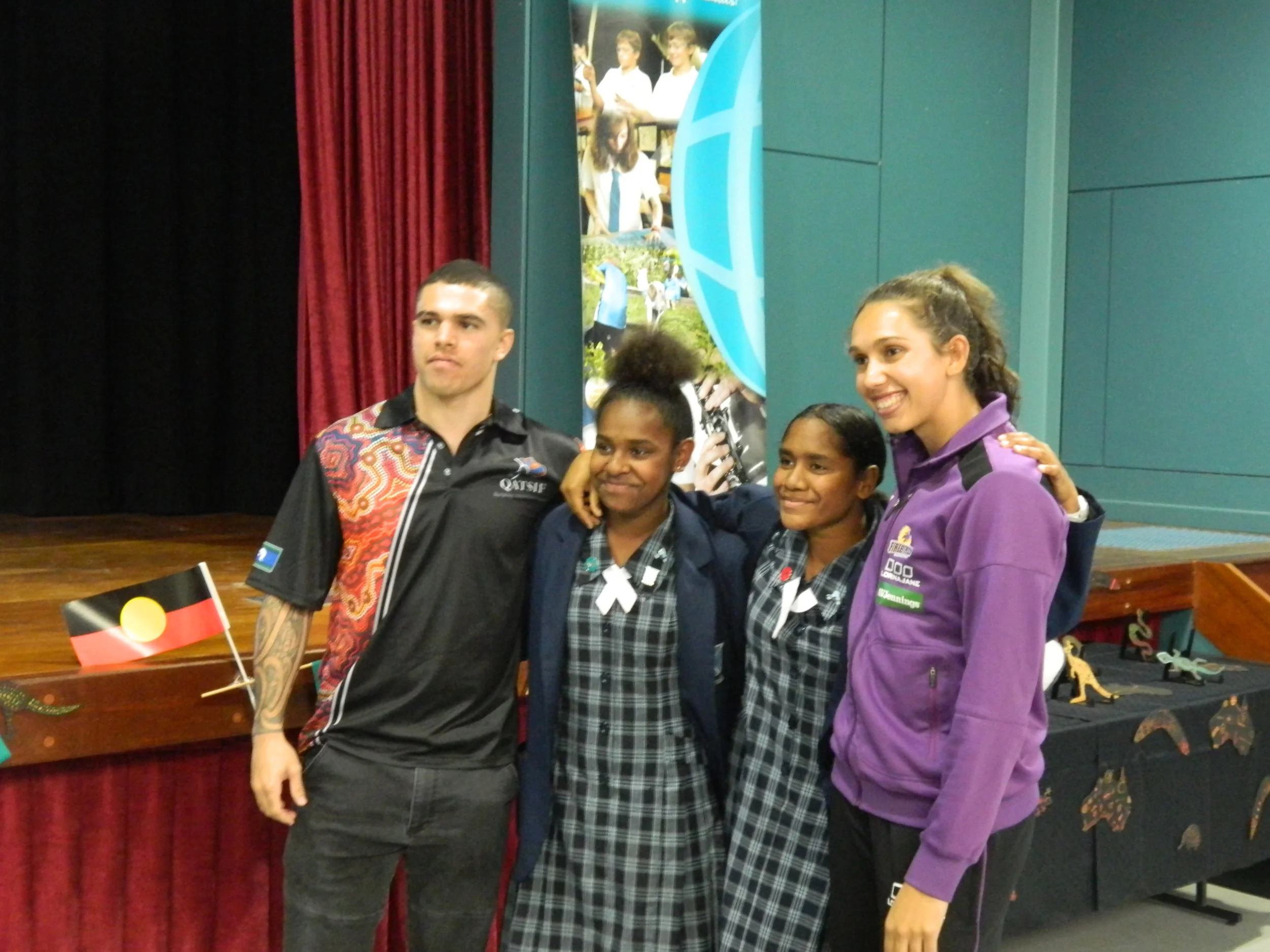 2018 Guest Speakers - Clay Waterman (Commonwealth Games Bronze Medal Boxer) and Jemma Mi Mi (Qld Firebirds)