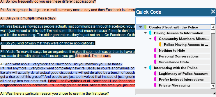 Qualitative Analysis: Dedoose