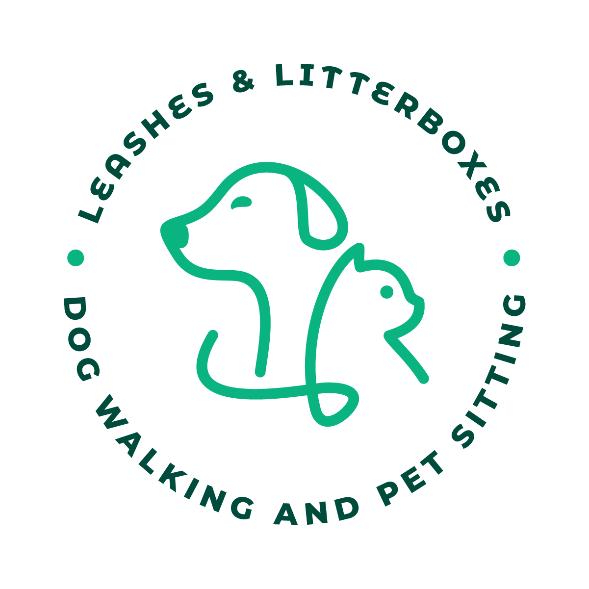 Leashes & Litterboxes_Round Logo_Green and Light Green (2).png