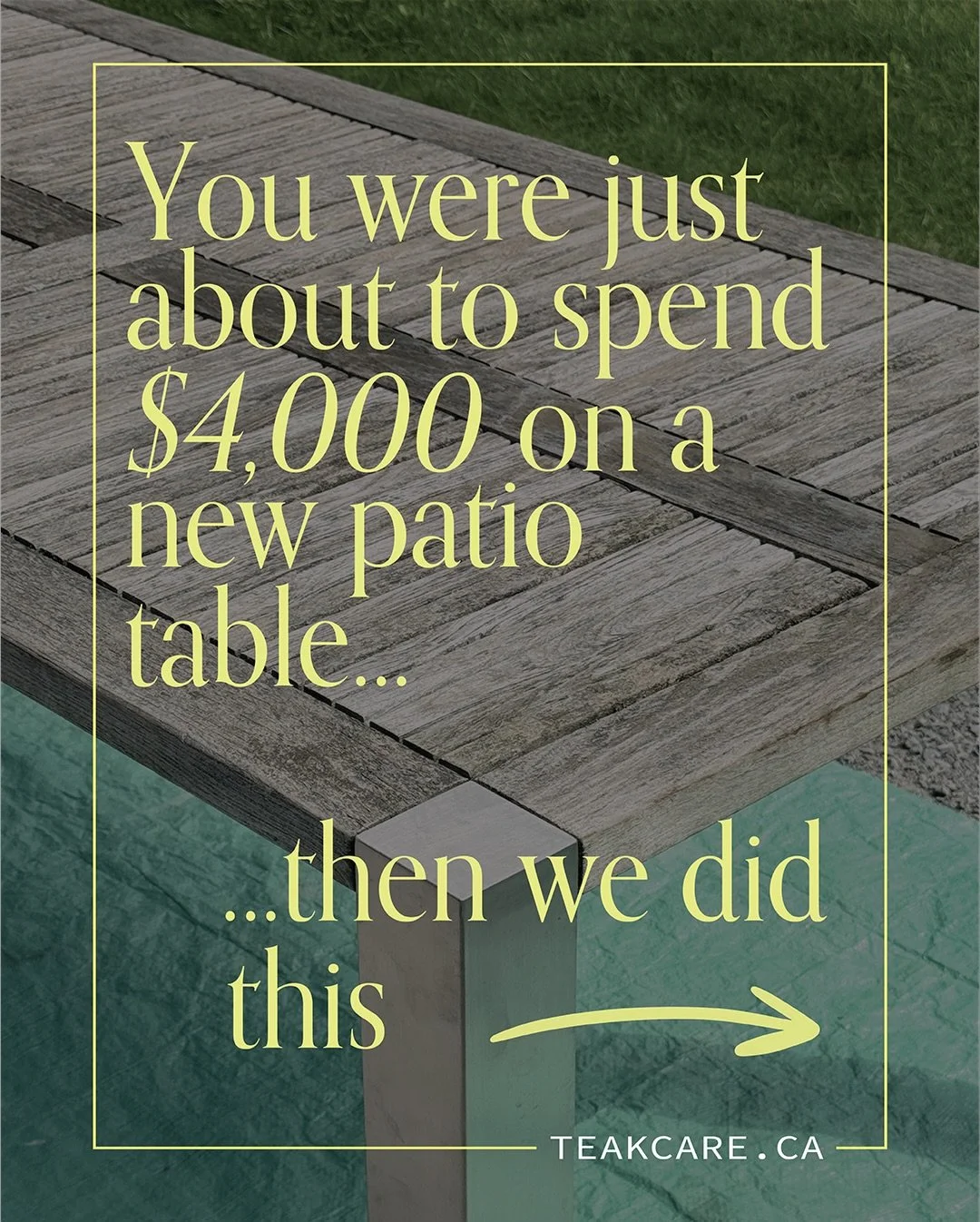 One restoration.
A completely different space.
➡️ Swipe through.

#OutdoorDesign #TeakRestoration #LuxuryHomes #gtahomes #homeimprovements