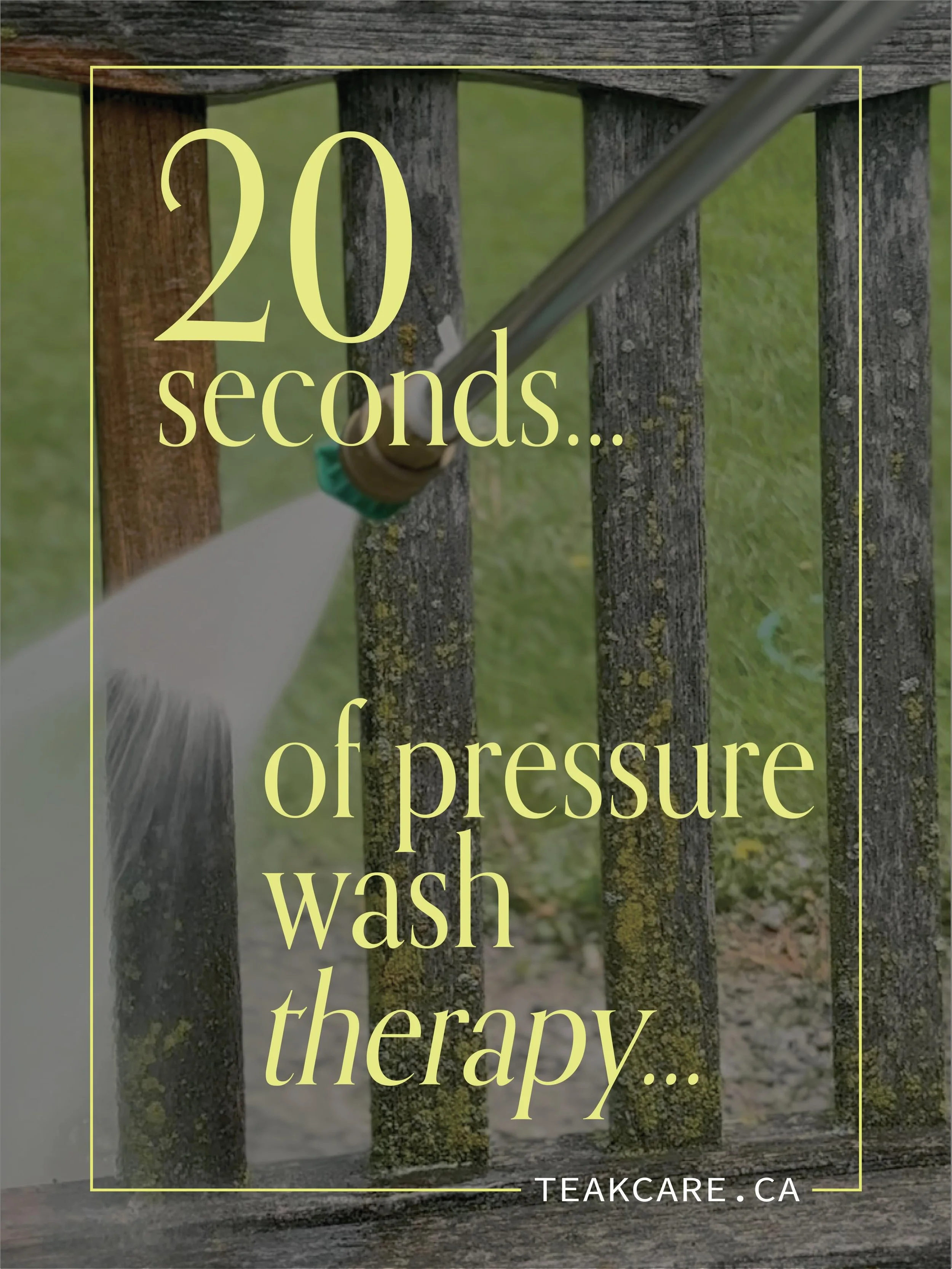 20 years of grime gone in 20 seconds 🧼✨
.
.
#pressurewashing#oddlysatisfying#teakrestoration#beforeandafter#satisfyingvideo