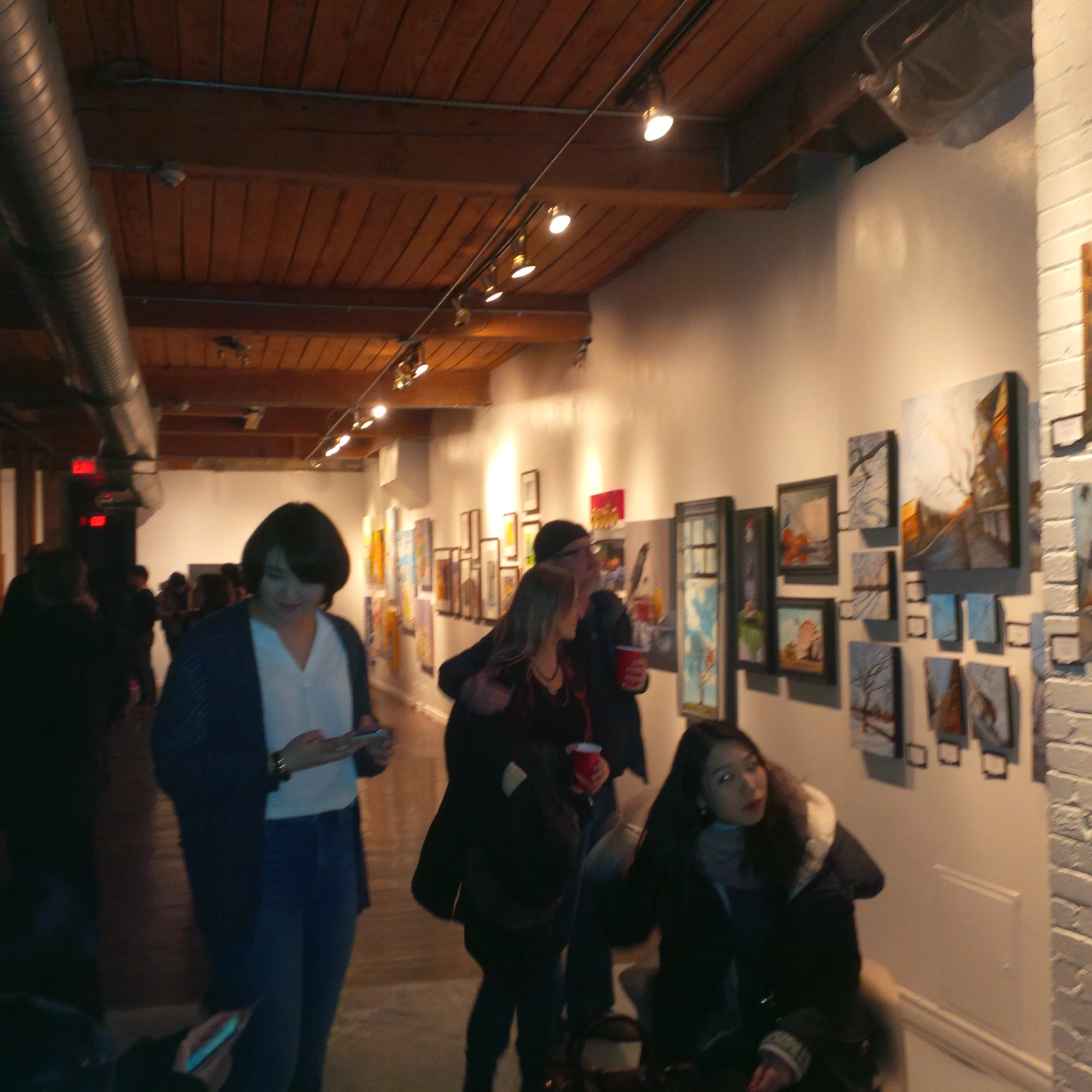 Opening reception at the Twist Gallery, Toronto, 2015.