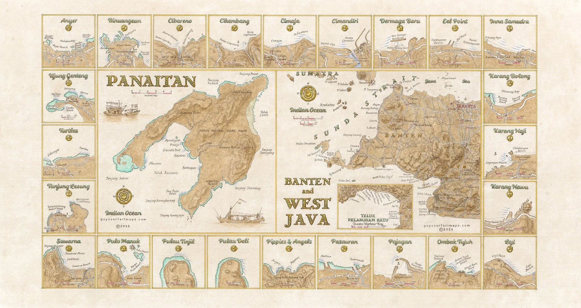 Guy's Surfari Maps