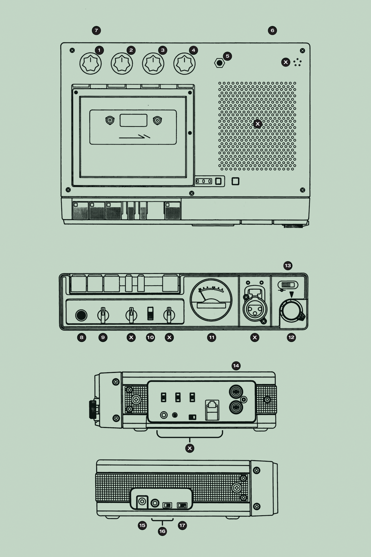 Cassette Tape Echo (CONTACT TO ORDER) — Onde Magnétique