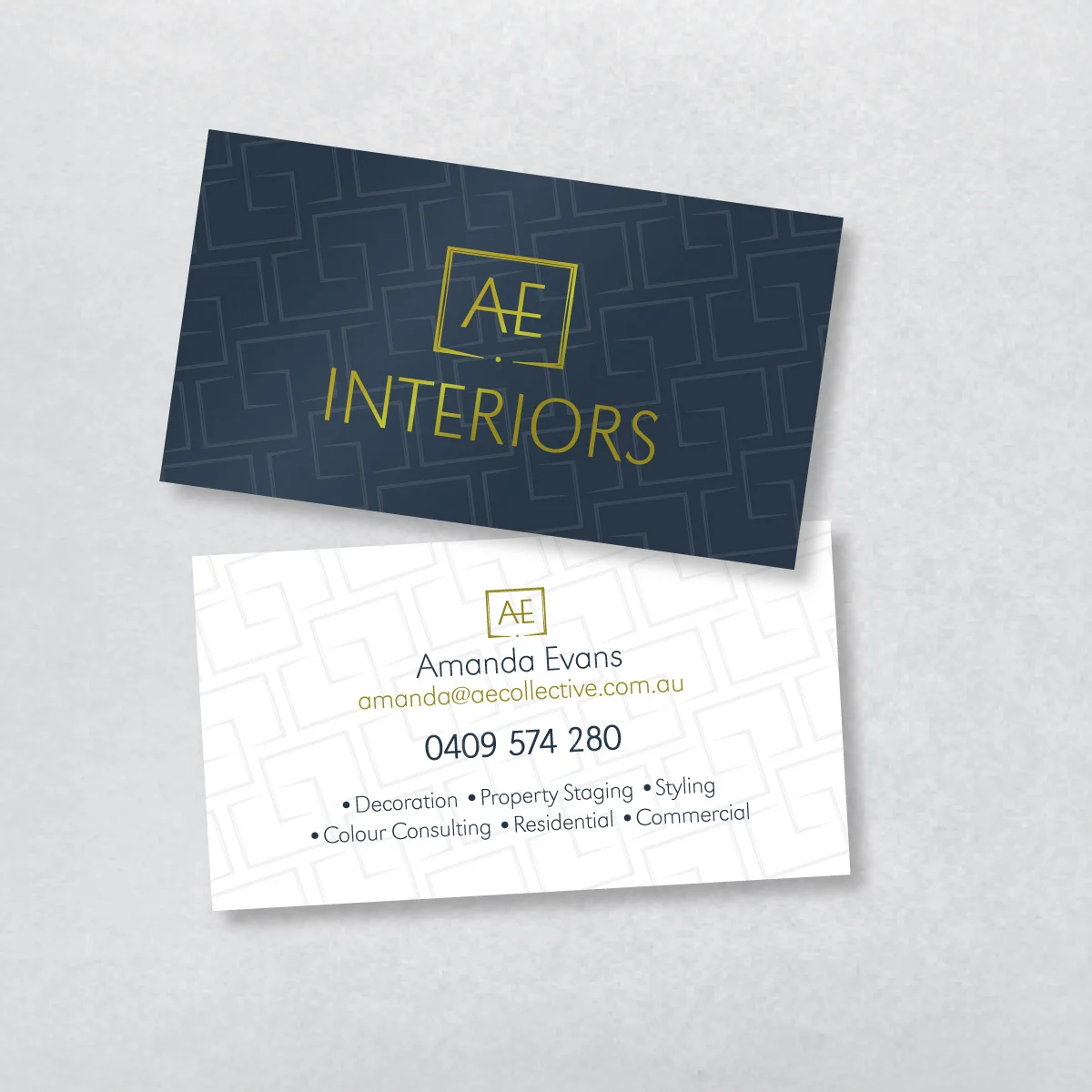 AE Interiors | Business Cards