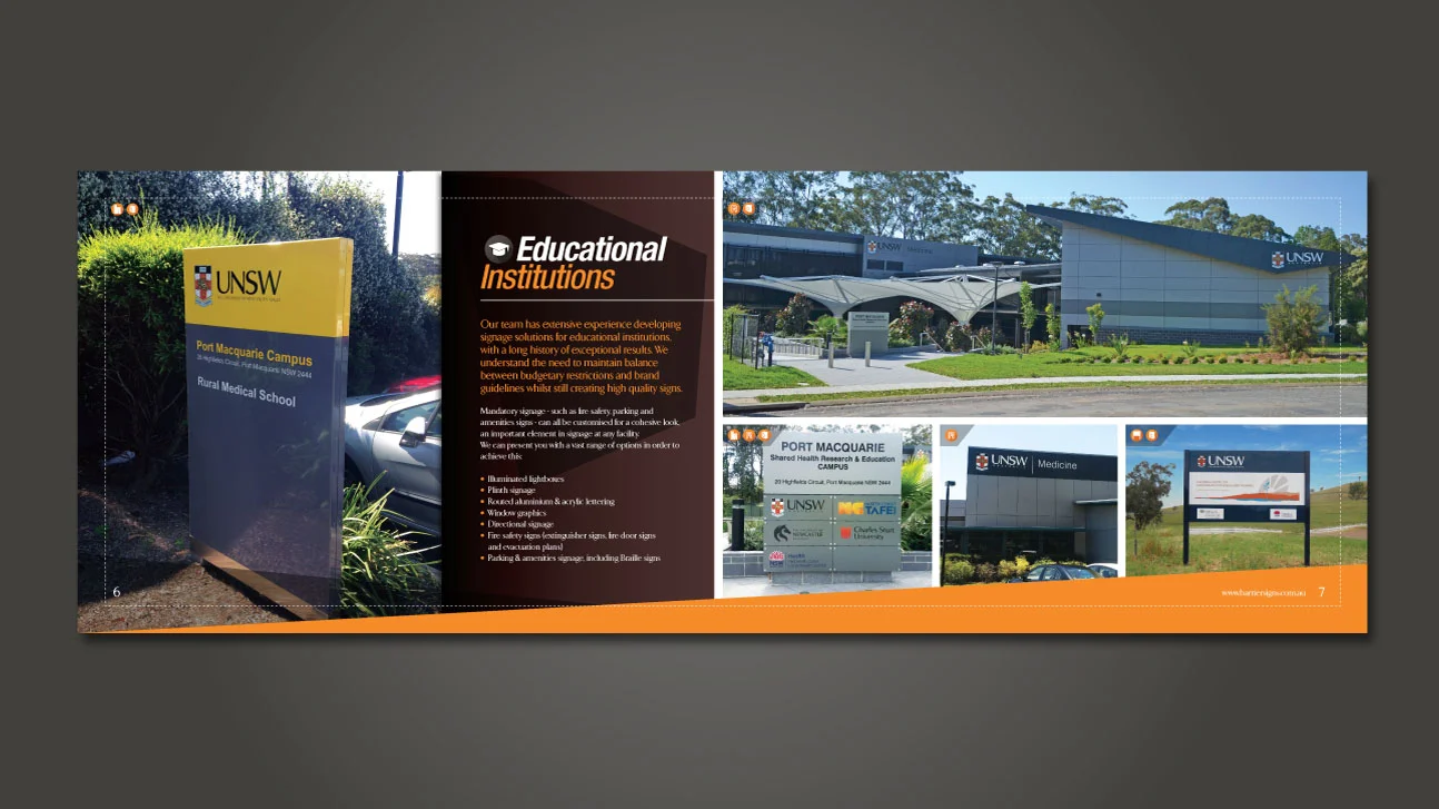 Barrier Signs | Commercial Catalogue (Internal Pages 6-7)