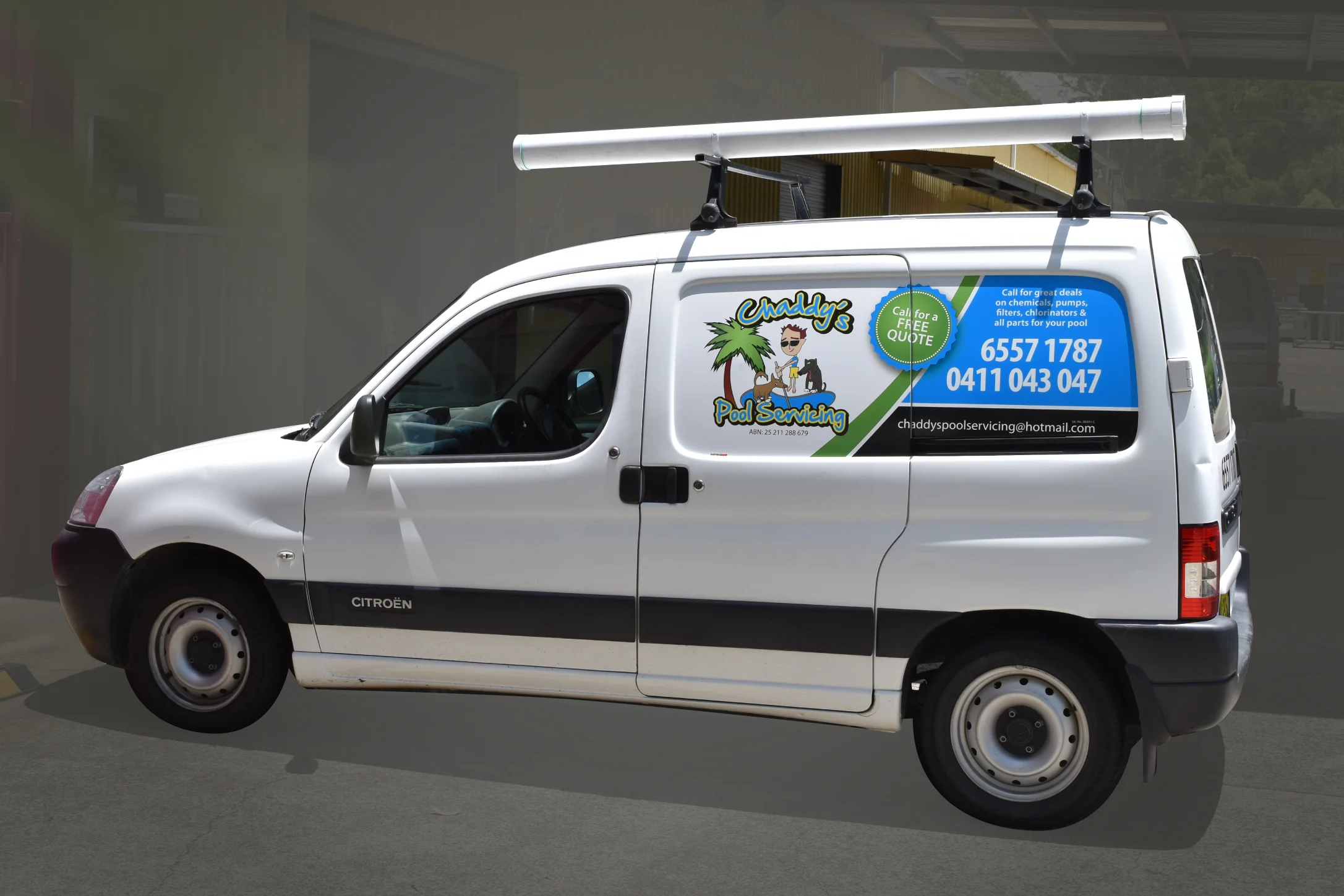 Chaddy's Pool Servicing | Van