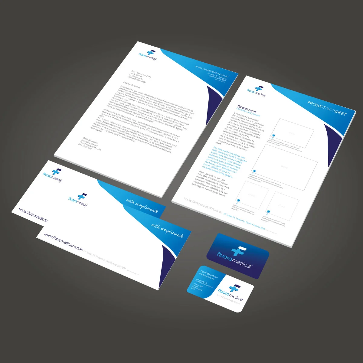 Fluoro Medical | Business Stationery
