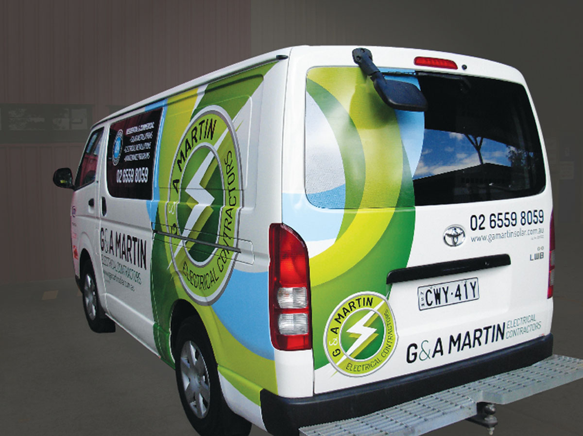 G&A Martin Electrical | Van (Rearview)