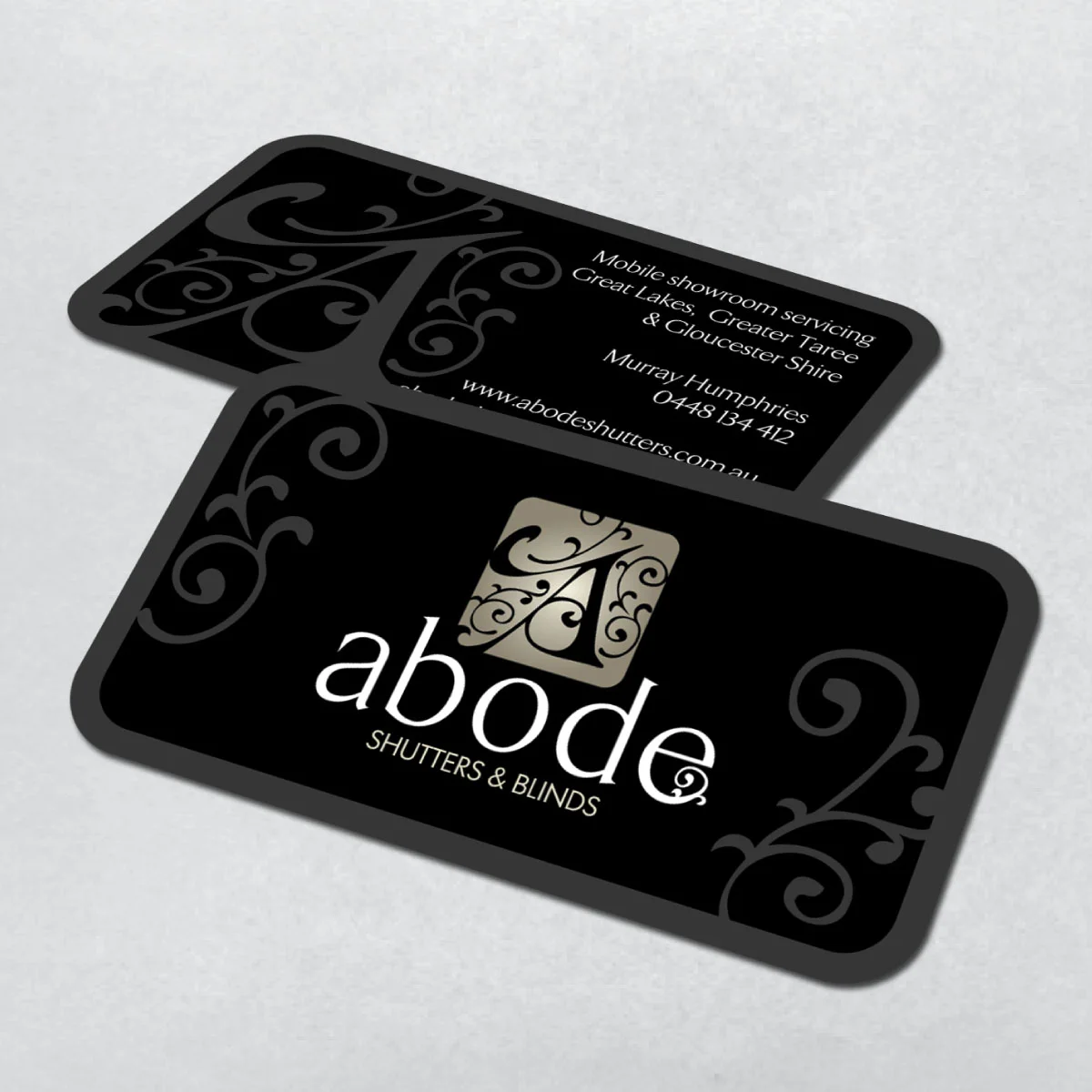 Abode Shutters & Blinds | Business Cards