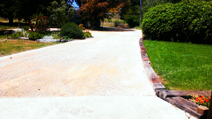 driveway construction, kyneton, macedon ranges