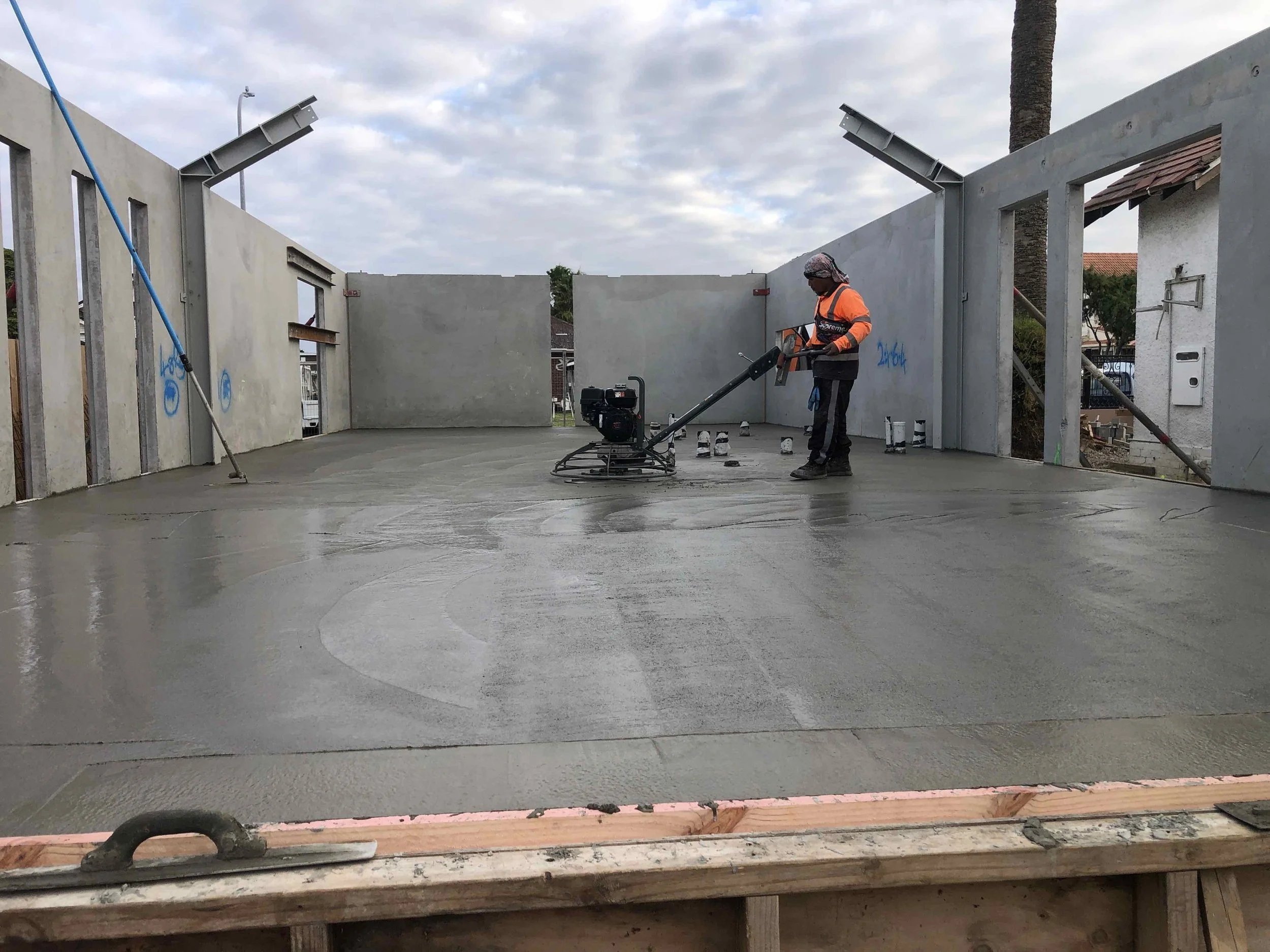 Kolmar Rd ECE Project: Precast Concrete Panels are up