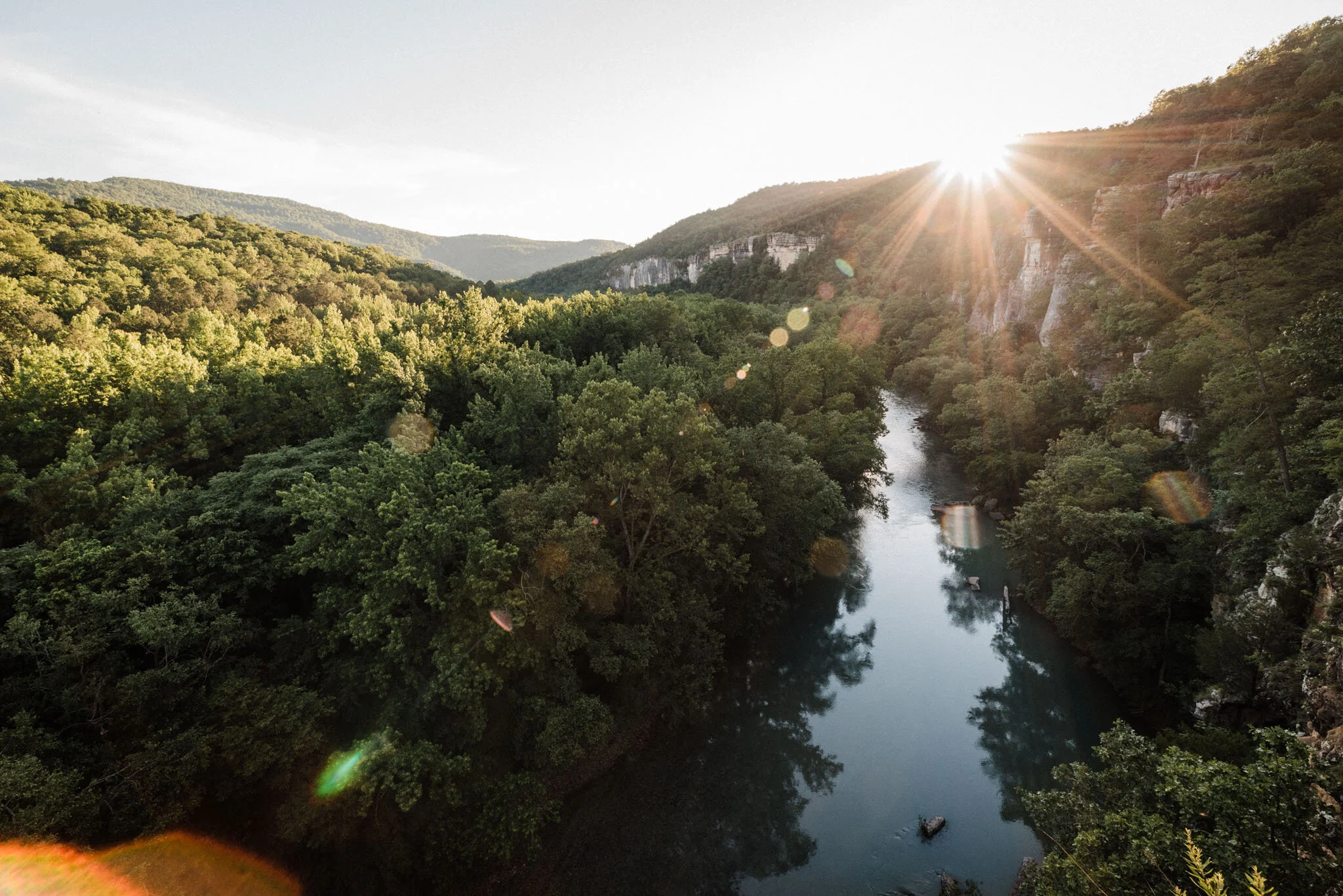 cool summer destinations near Texas mountain town view