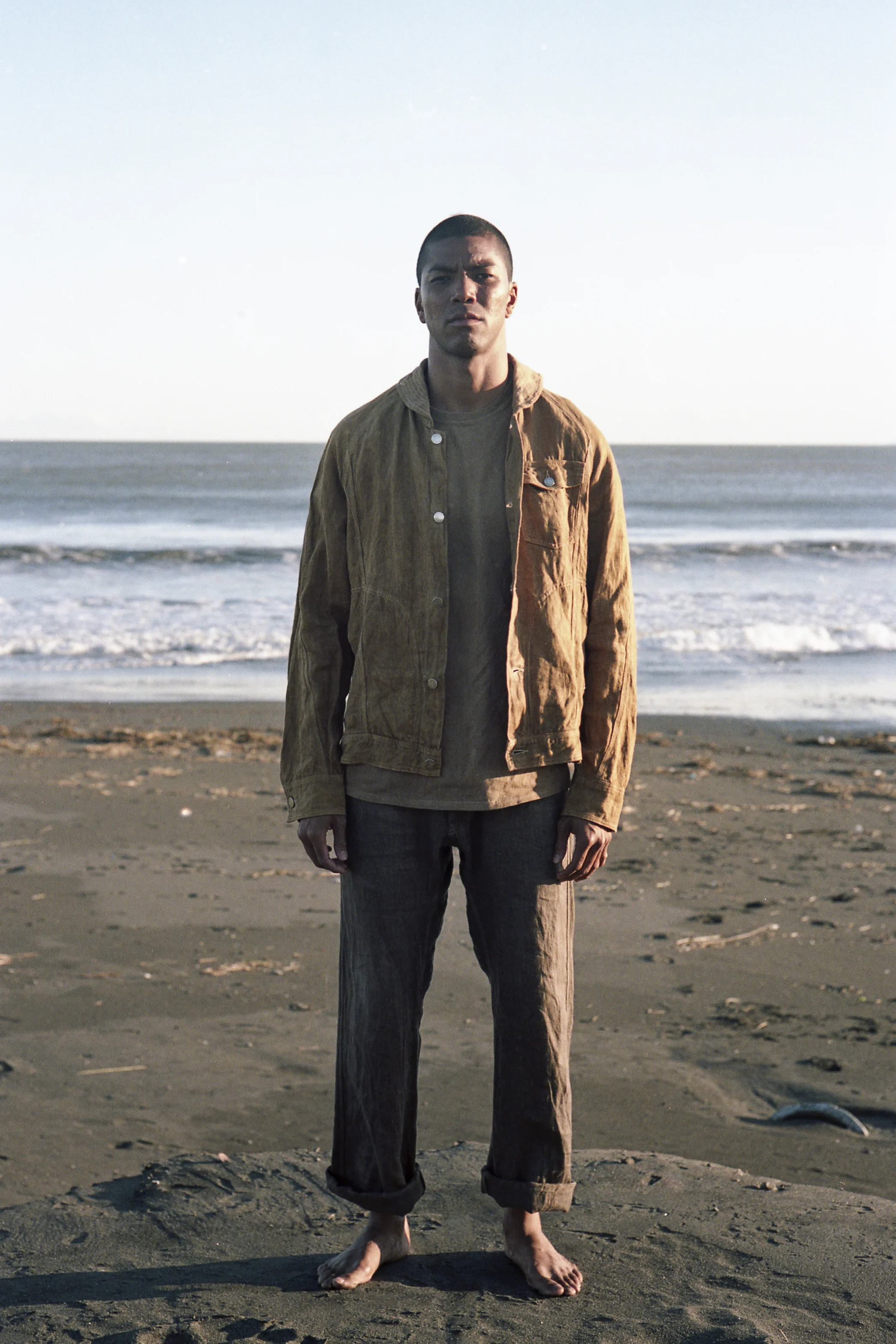 Mud-dyed linen denim jacket,Pants 2|泥染めリネンデニムジャケット&リネンデニムパンツ2
