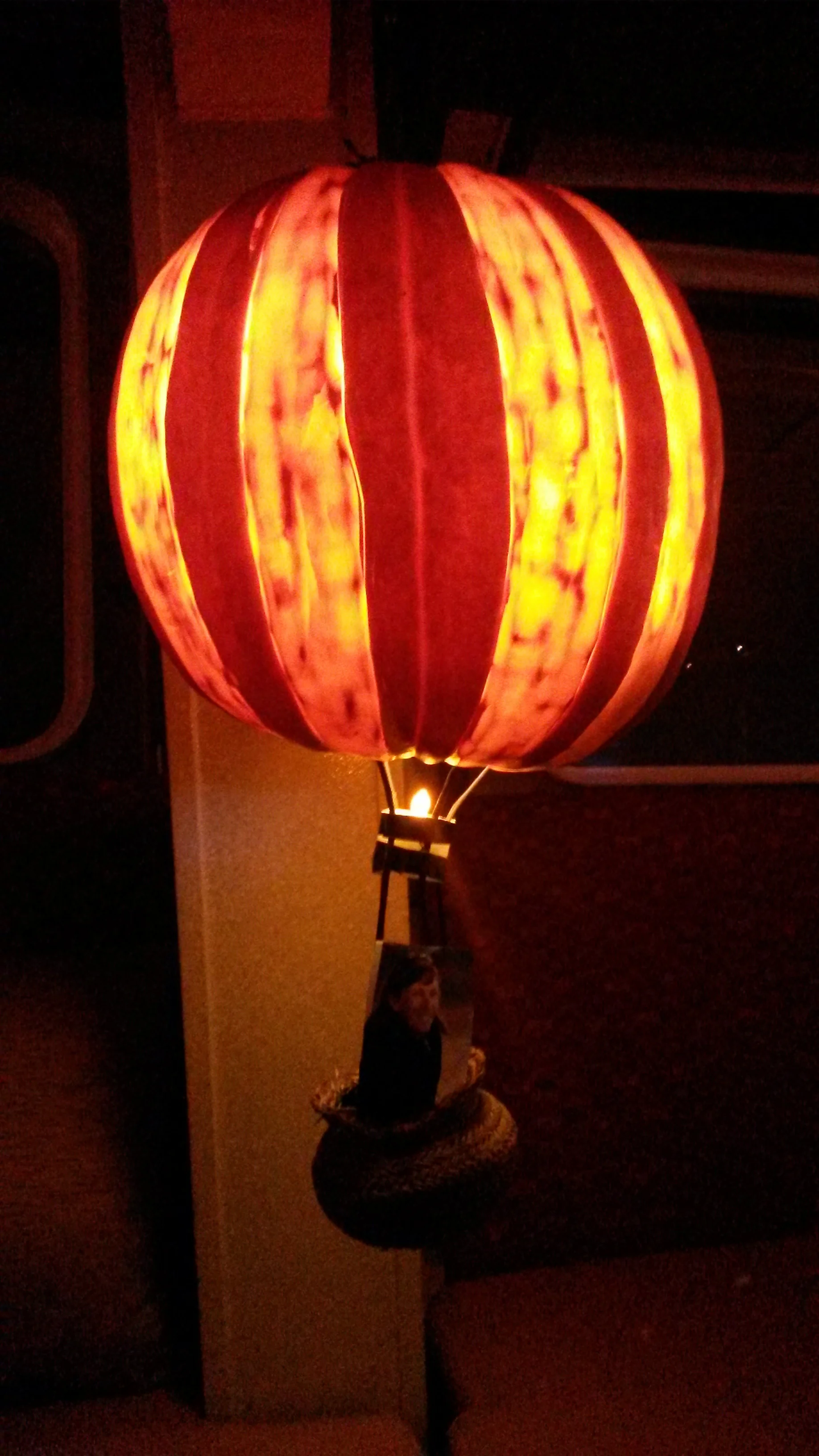 Hot Air Ballon Pumpkin, Halloween 2015