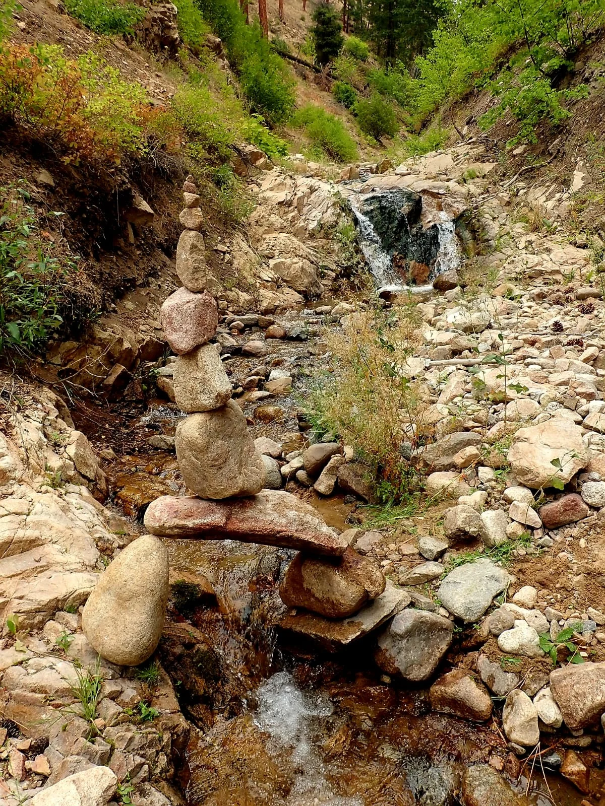 Stone Tower Over Creek