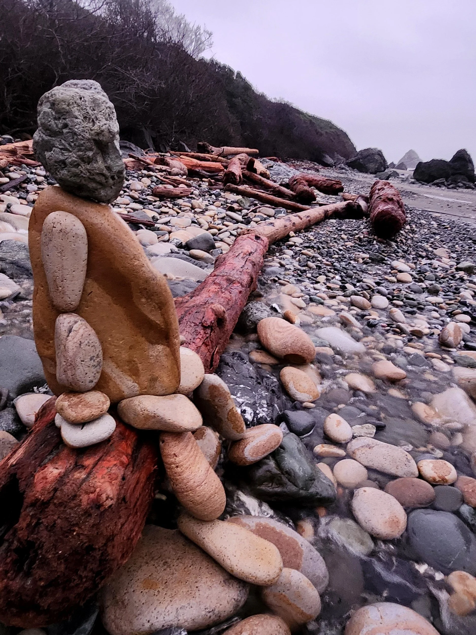 Harris Beach Rock Figure