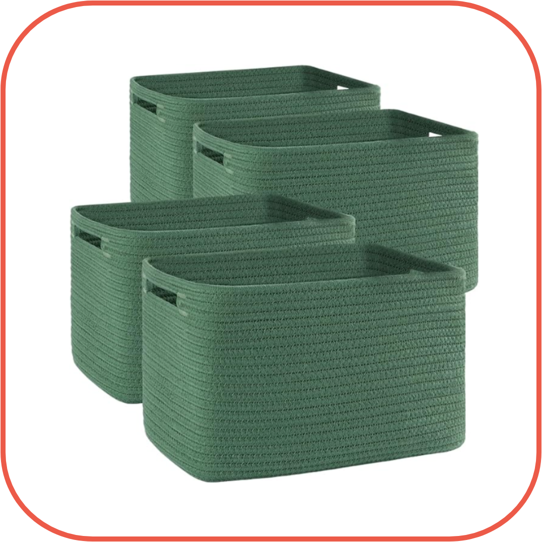 Green Rope Baskets