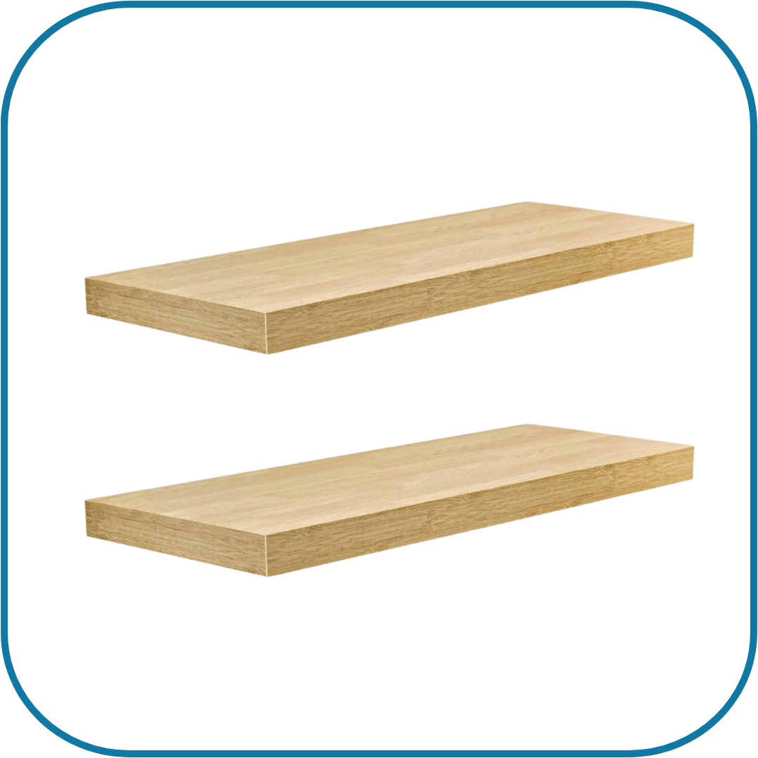 Maple Wood Floating Shelves