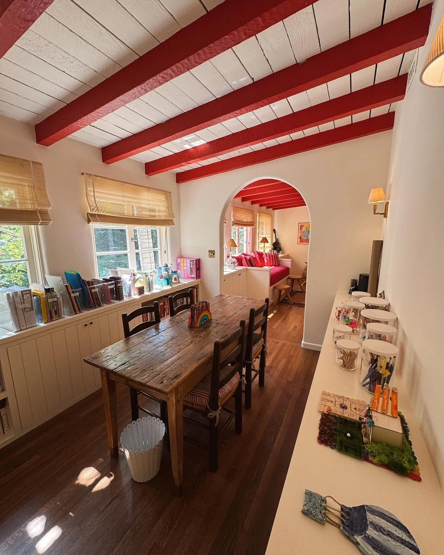 We think about a house as a whole entity: when one space gets organized (or is disorganized) it affects the rest of the home, like dominos falling. We love the opportunity to reimagine and reorganize lots of spaces in a single home because the cumula