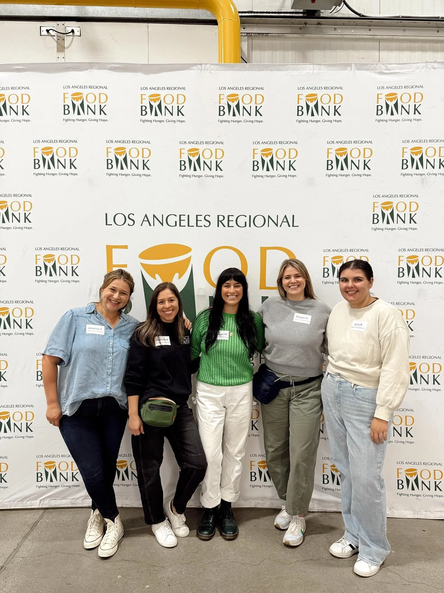 Last Friday our team spent the morning volunteering at the Los Angeles Regional Food Bank, gloves on and hearts open. Along with nearly 100 volunteers, we sorted onions into bags to be packed and sent to families across LA County. It felt so good to 