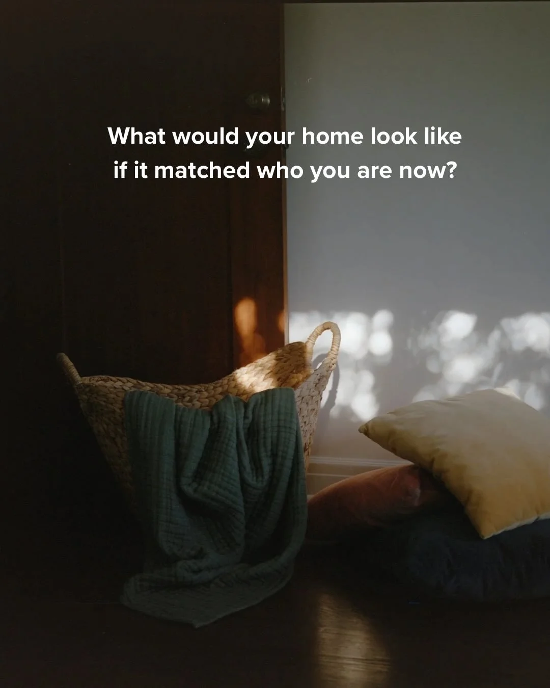 What would your home look like if it matched who you are now? Not who you were. Not who you might be someday. The version of you that exists today, right now.

Organizing isn&rsquo;t just tidying up, it&rsquo;s creating space for you to relax and fee