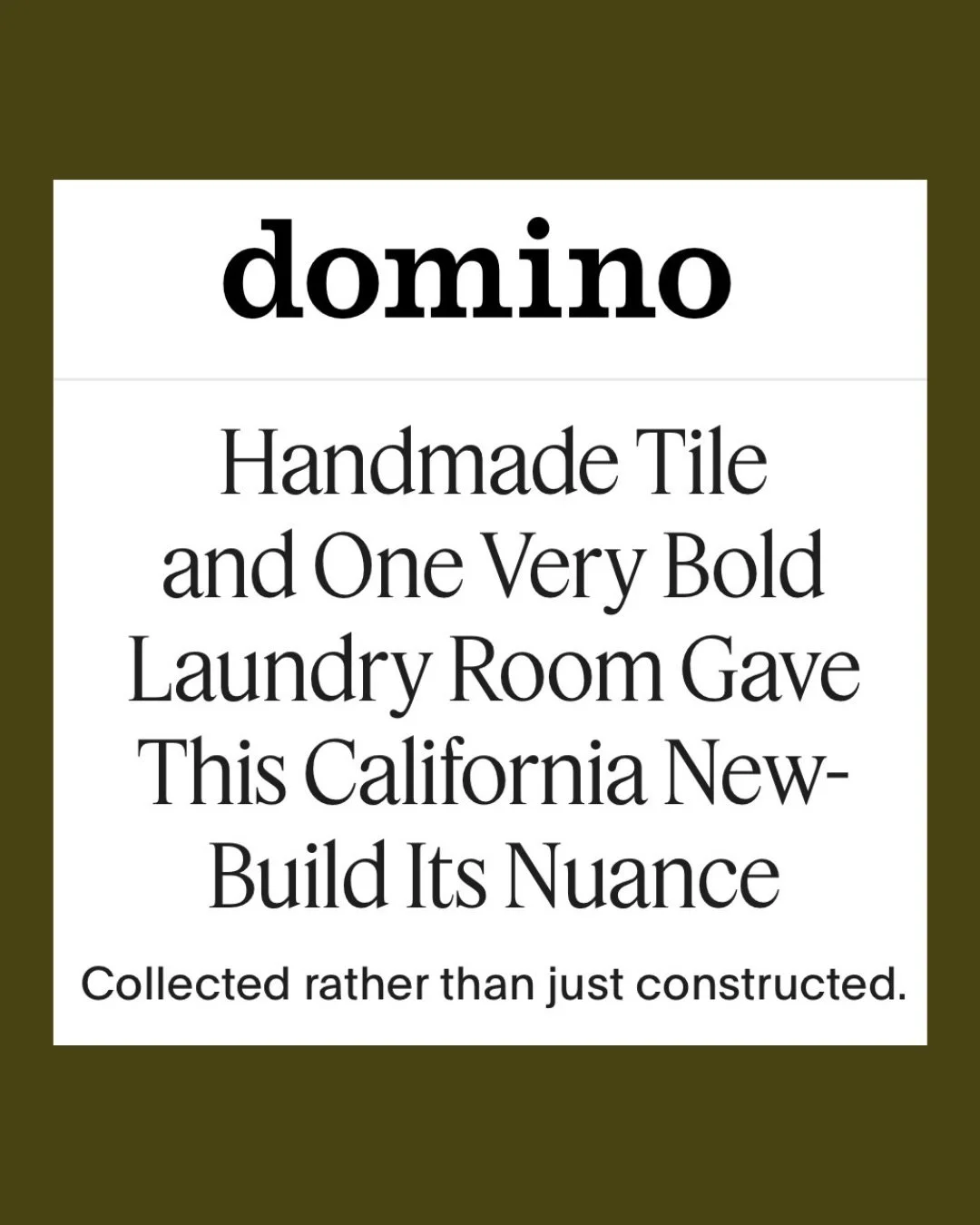 Exciting day! A project we spent nearly 3 years on with @heathinteriordesign is in @dominomag! A new build that looks more like a old build (in the best of ways), we consulted on the layout and organizational elements of the home, designed all of the