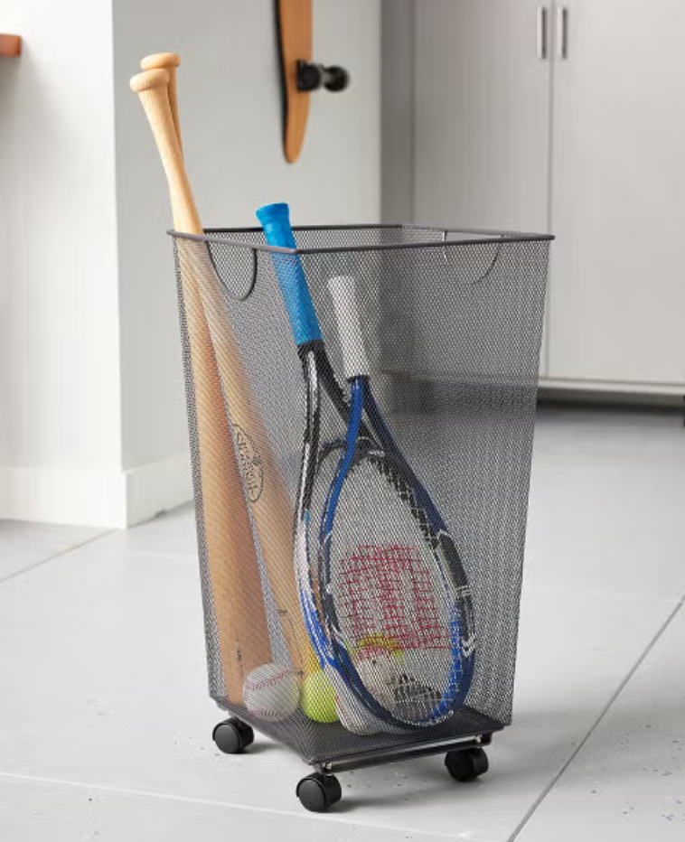 organizing kids sports gear space camp