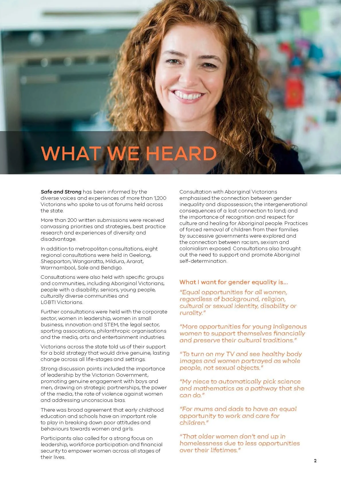  SAFE AND STRONGA VICTORIANGENDER EQUALITYSTRATEGY 