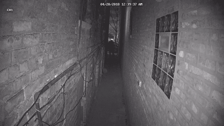 Phantom on an infrared security camera.