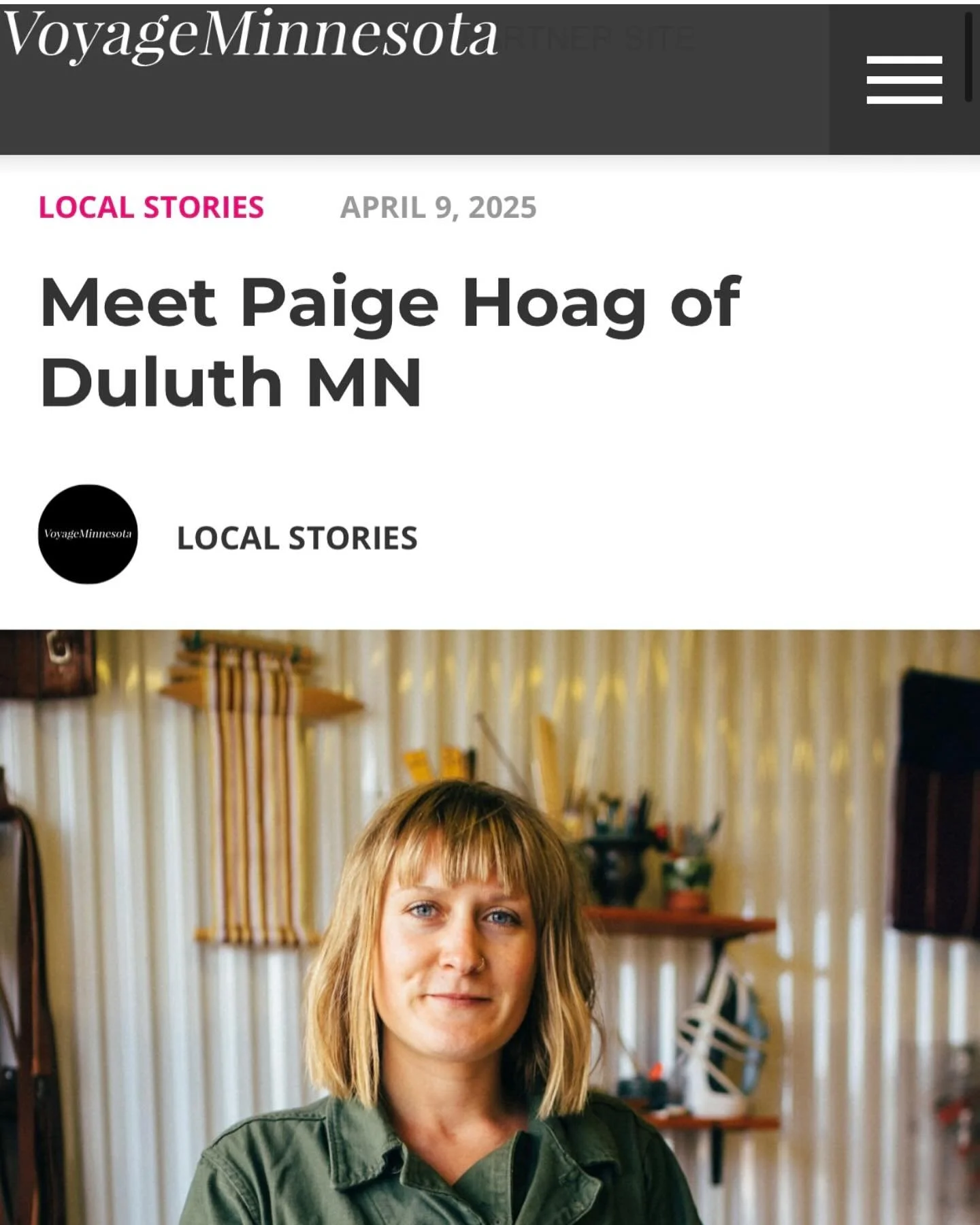Thank you @voyageminnesota for featuring Bolt West in their latest! check it out! @paige_leichtnam link in bio! #repairwear #boltwest #boltwestrepairs #ifitsbrokefixit #clothingrepair #gearrepair