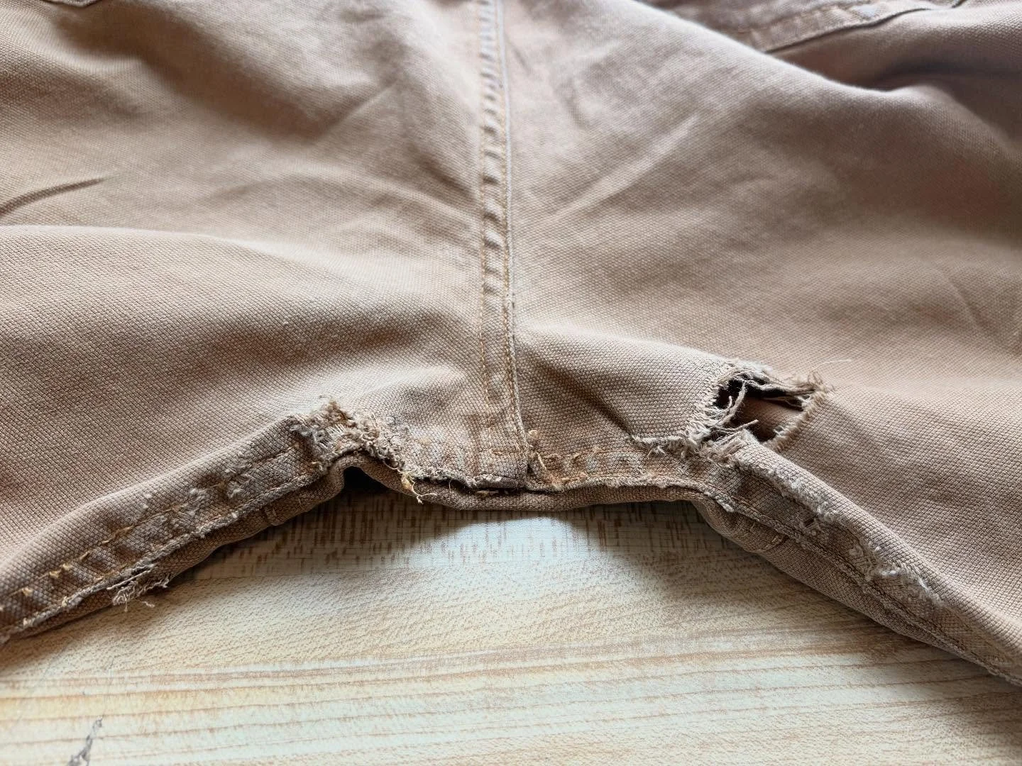 Before and after the butt patch for @mk_paddles_north ! #boltwestrepairs #boltwest #buttpatch #ifitsbrokefixit #patchit #diyrepairs #diy boltwestrepairwear