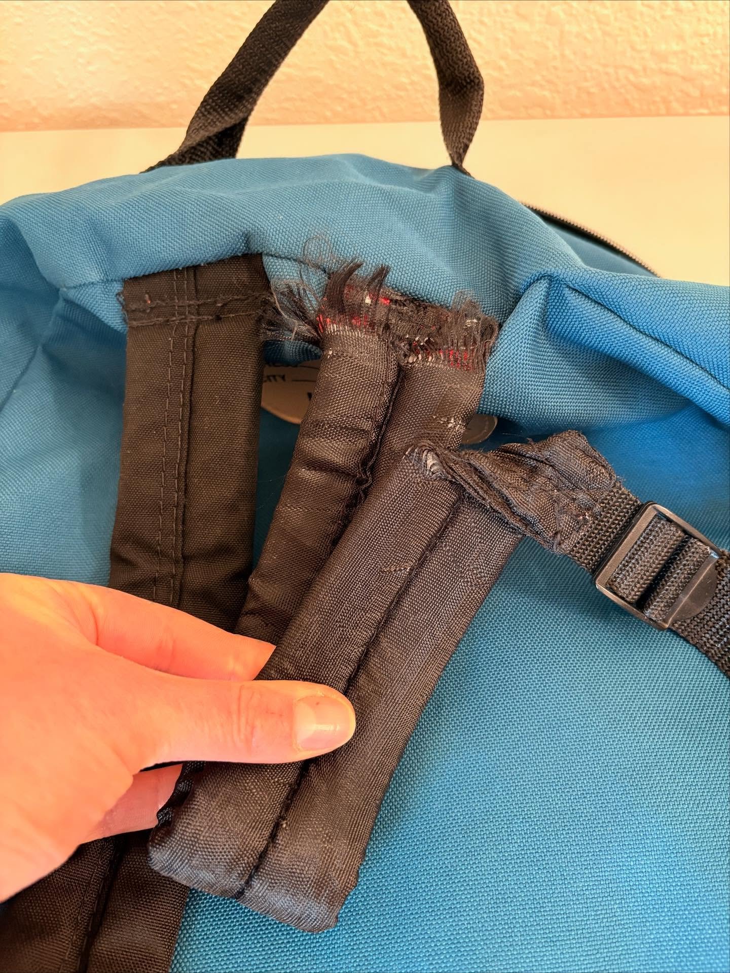 Another backpack strap repair! #boltwest #boltwestrepairs #boltwestrepairwear #repair #backpackrepair #ifitabrokefixit #diy #sewingrepair