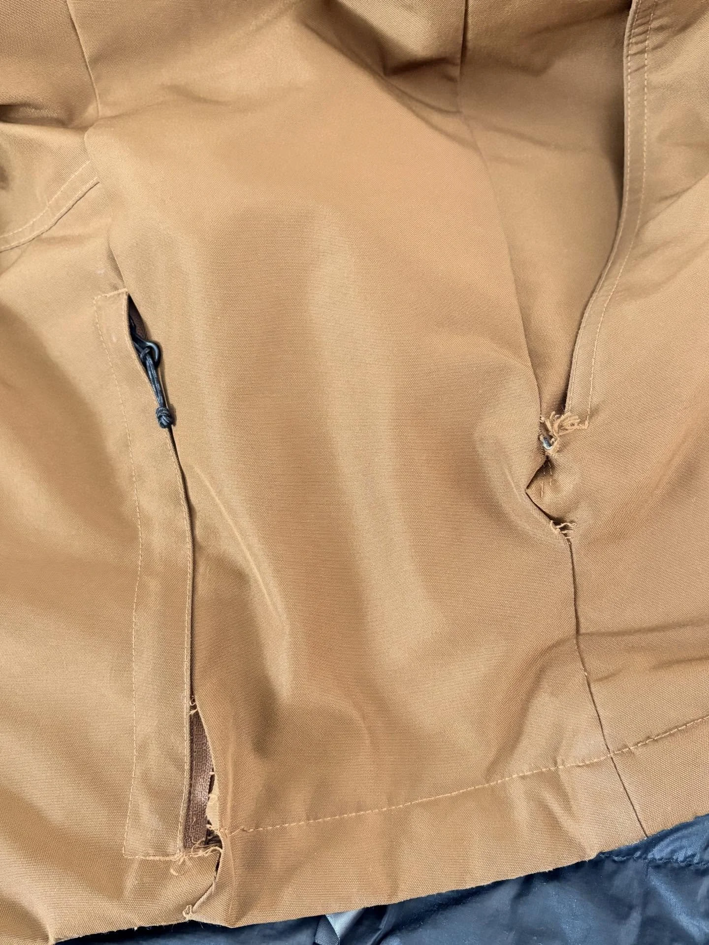 Before and after jacket repair! #boltwest #boltwestrepairwear #boltwestrepairs #jacketrepair #diy #ifitsbrokefixit