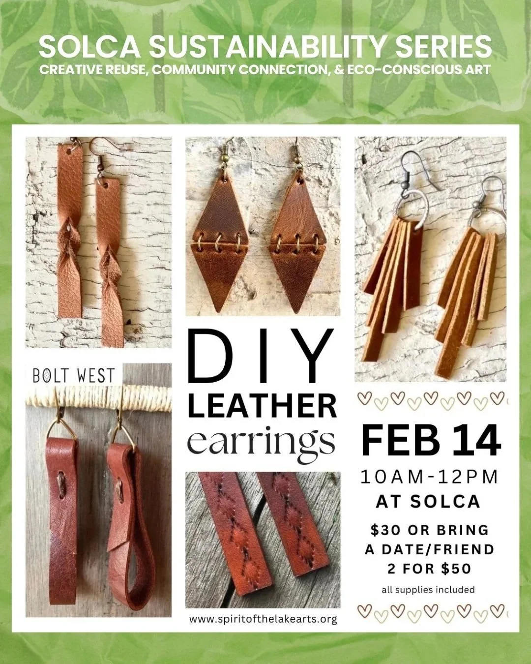 DIY Leather Earrings