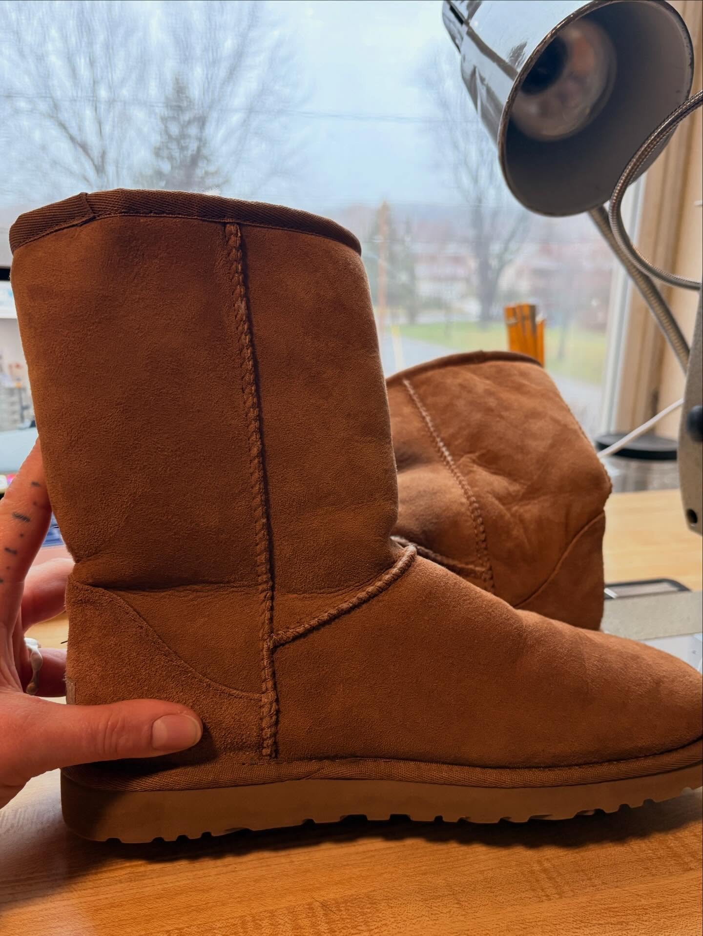 Had a new alteration I haven&rsquo;t done before. Made these Ugg boots a tad shorter for a client today! #boltwestrepairs #boltwestrepairwear #alteration