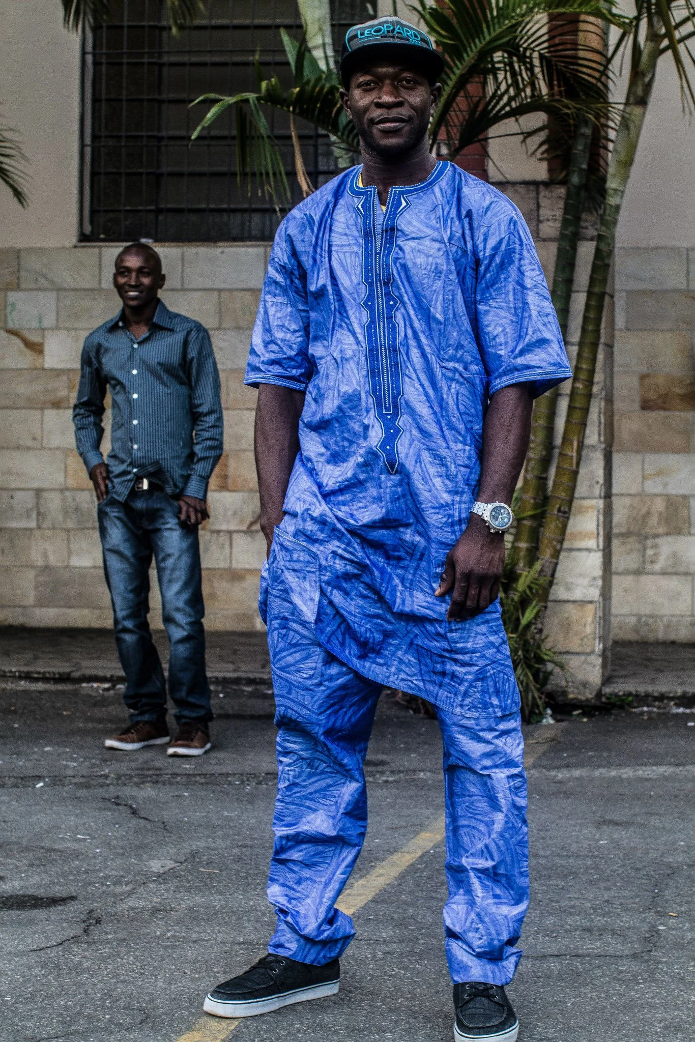 Abou Traore, 31 years old, six months in Brazil and a butcher in Sao Paulo - he was a truck driver in Mali.