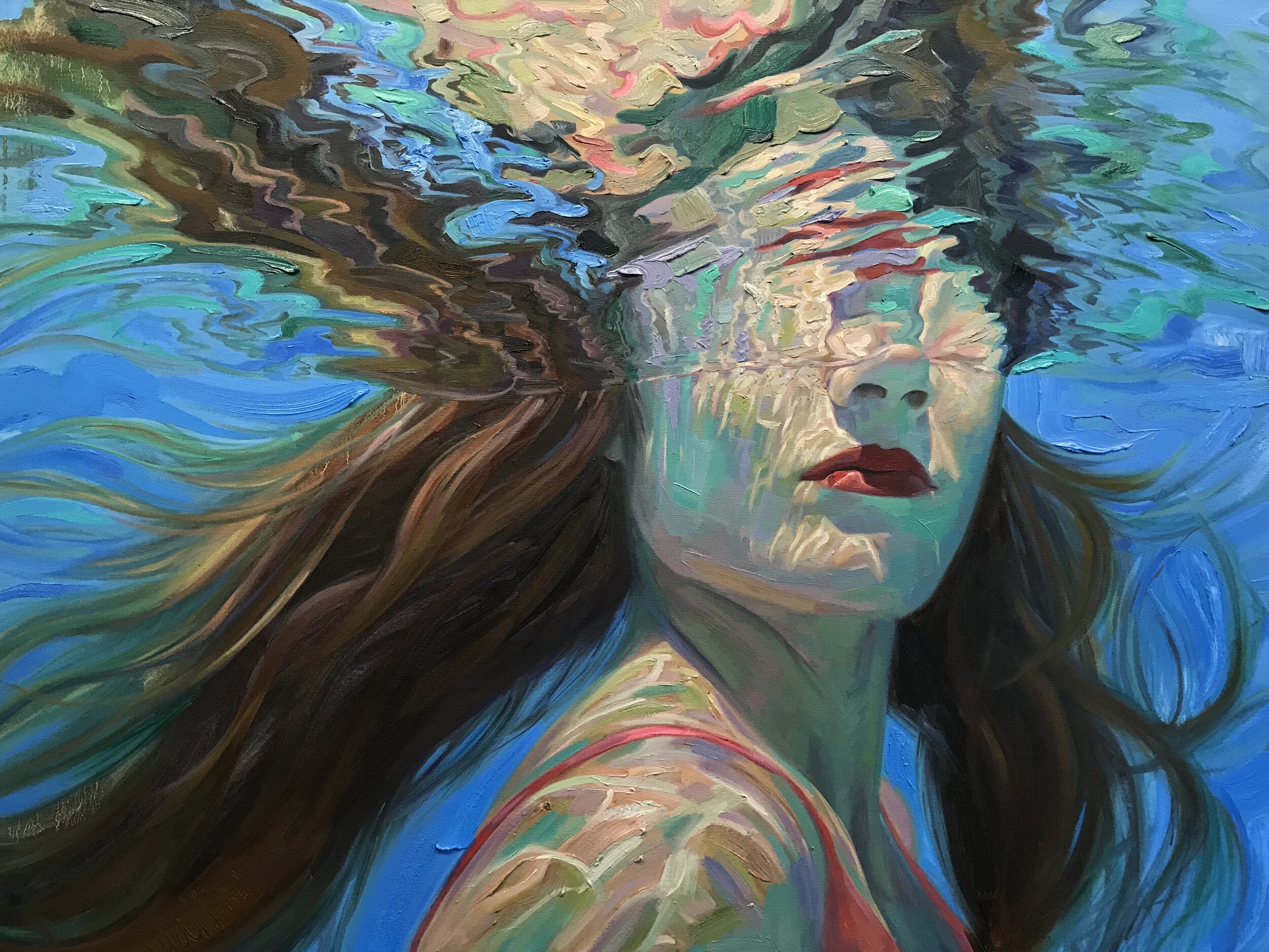 Kiss Me!, 30"x40", oil on canvas, 2018
