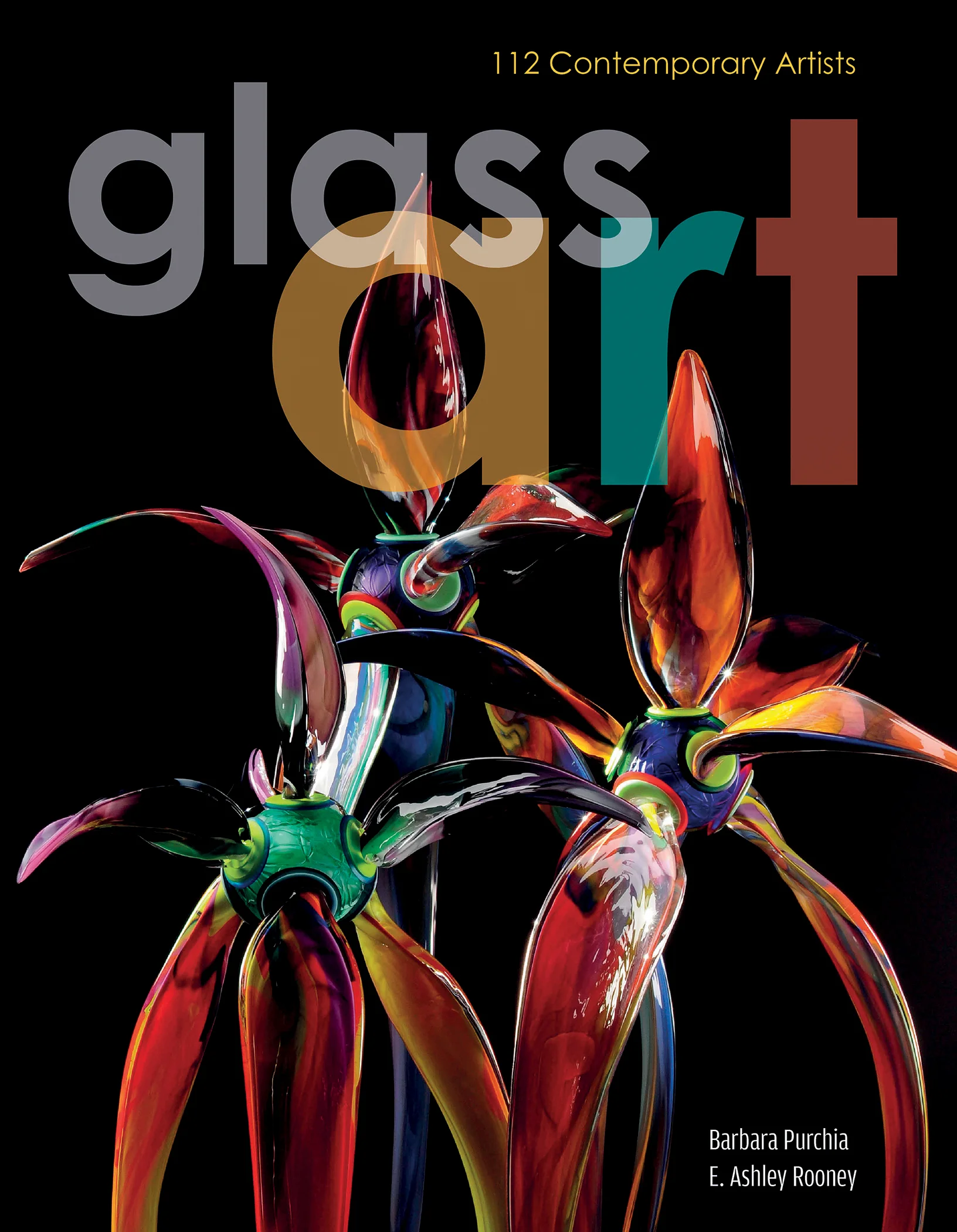 Stephan's work is displayed on the cover of Schiffer's new book: Glass Art.