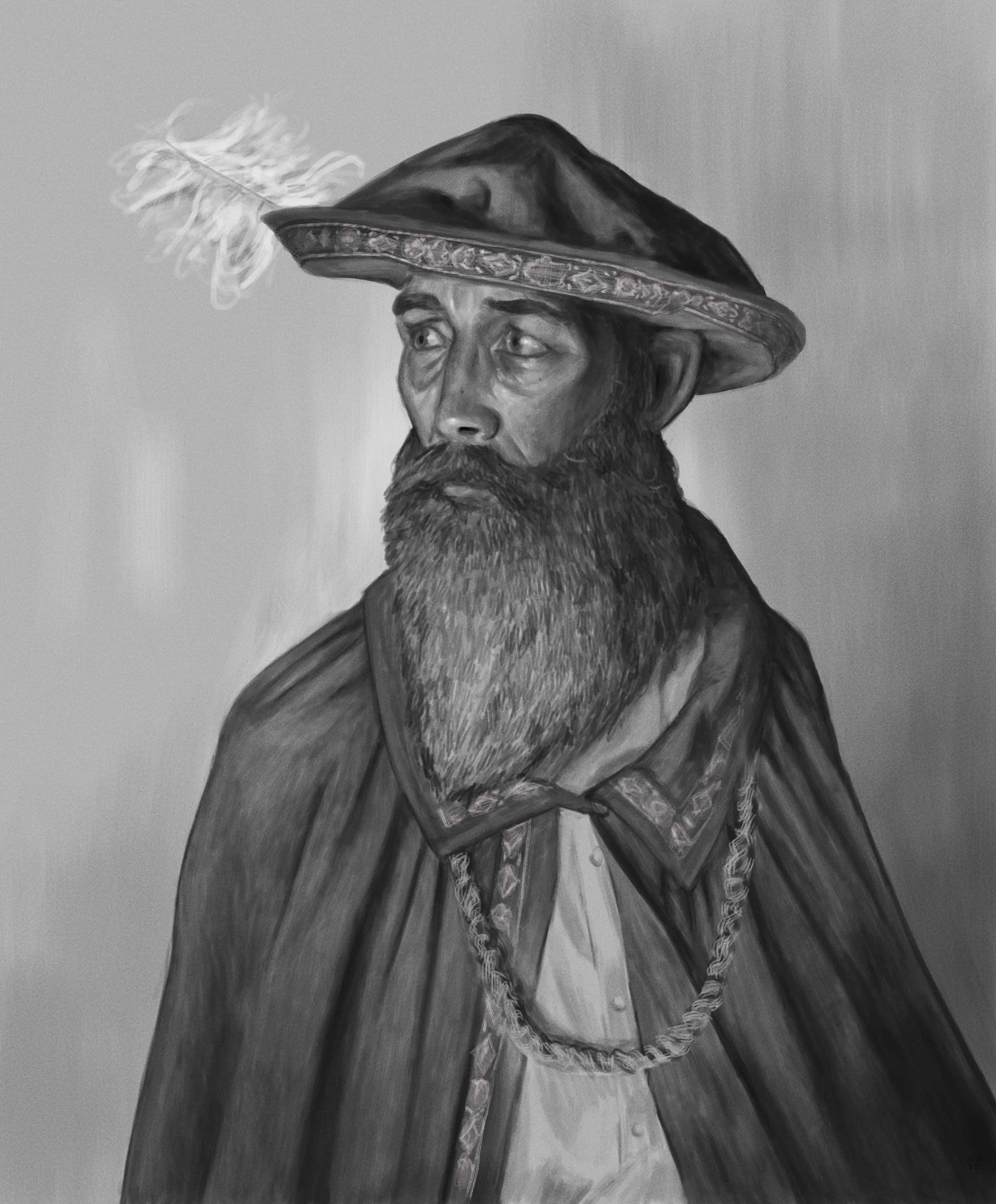 old man Shakespeare illustration