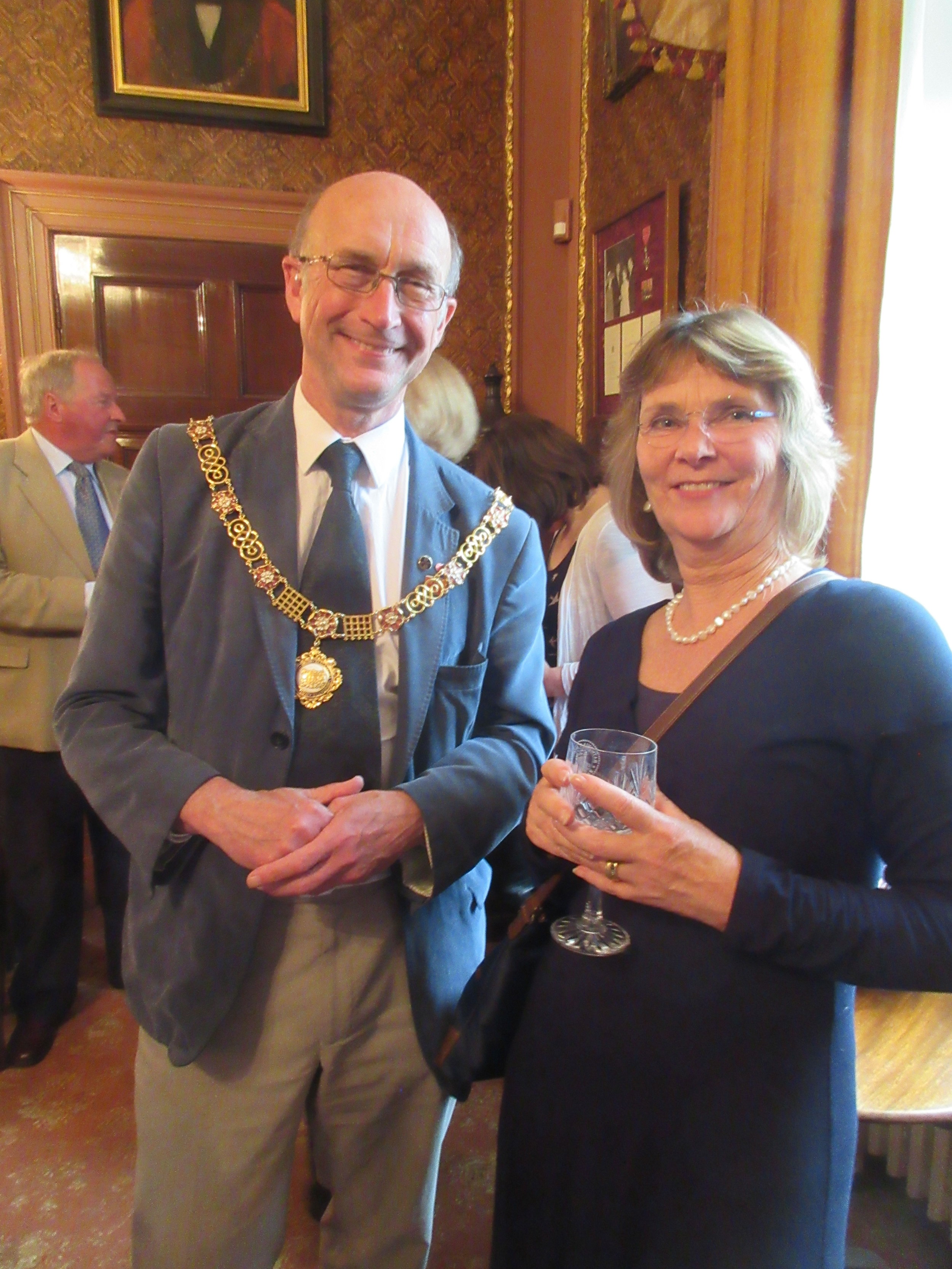The Mayor of Bath with Next Stage actor and director Alison Paine