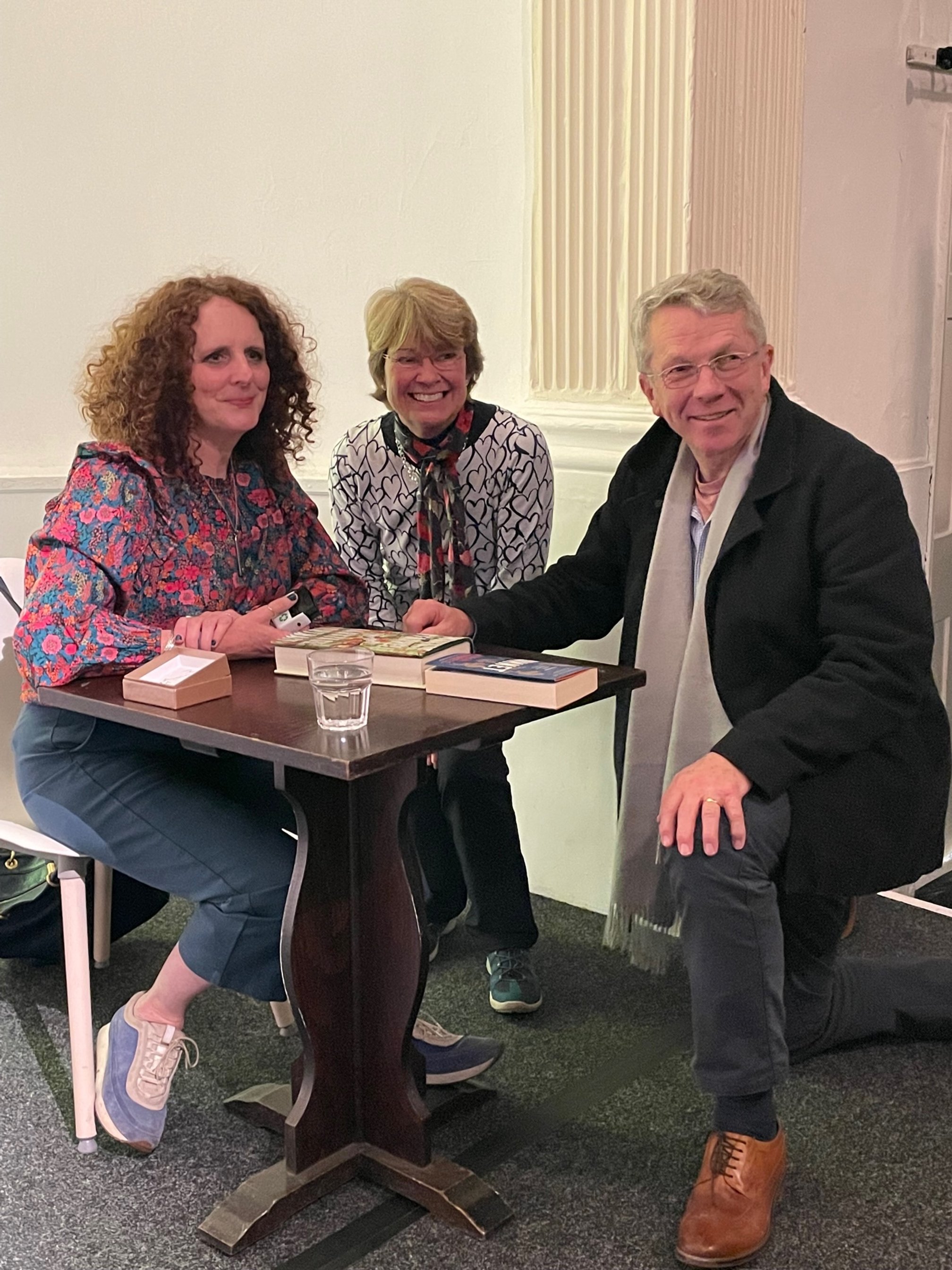 Long-TIme Friends of Next Stage, Pat and Nigel Rawlinson at the book signing.