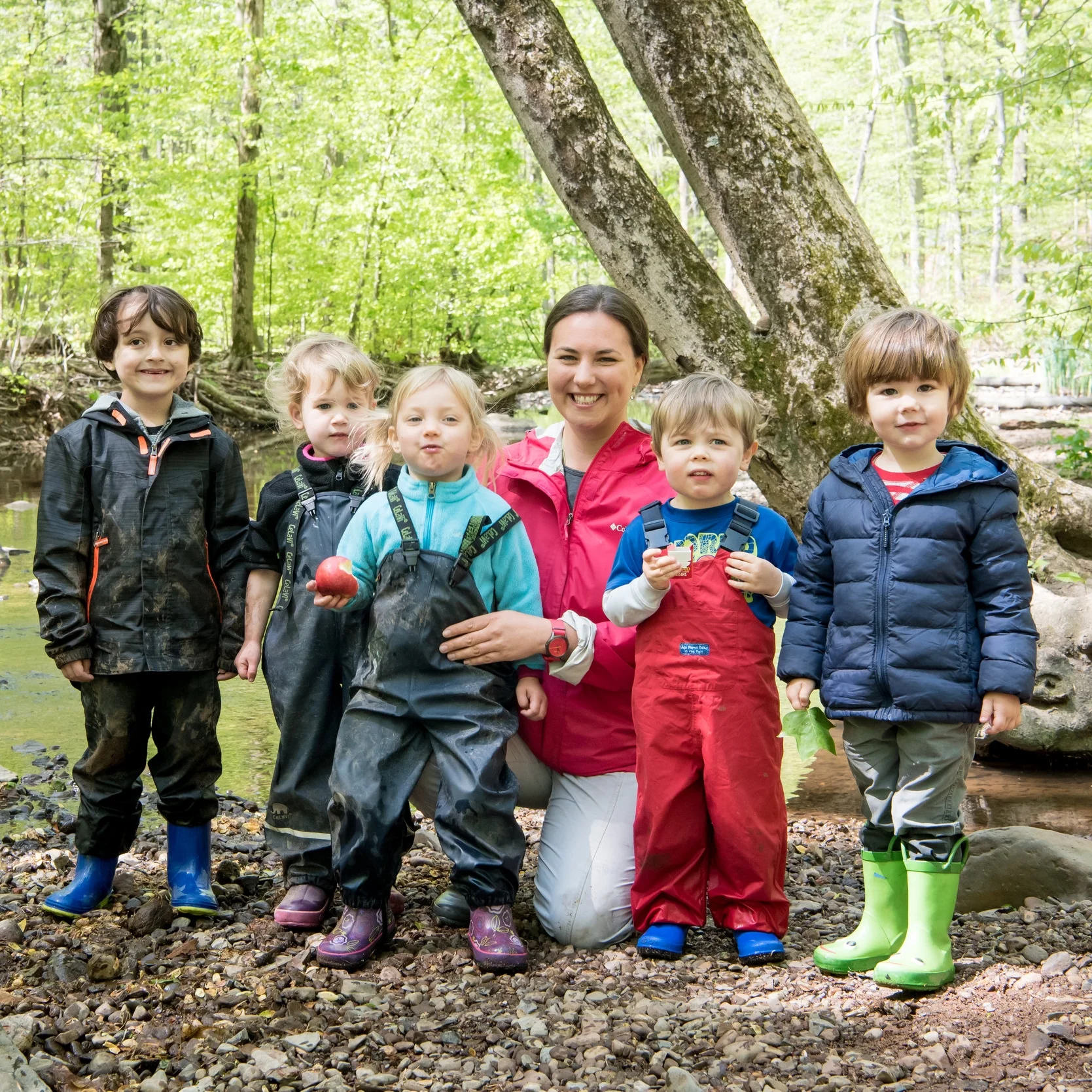 Director Mary Clair Sonneman with some of her students.
