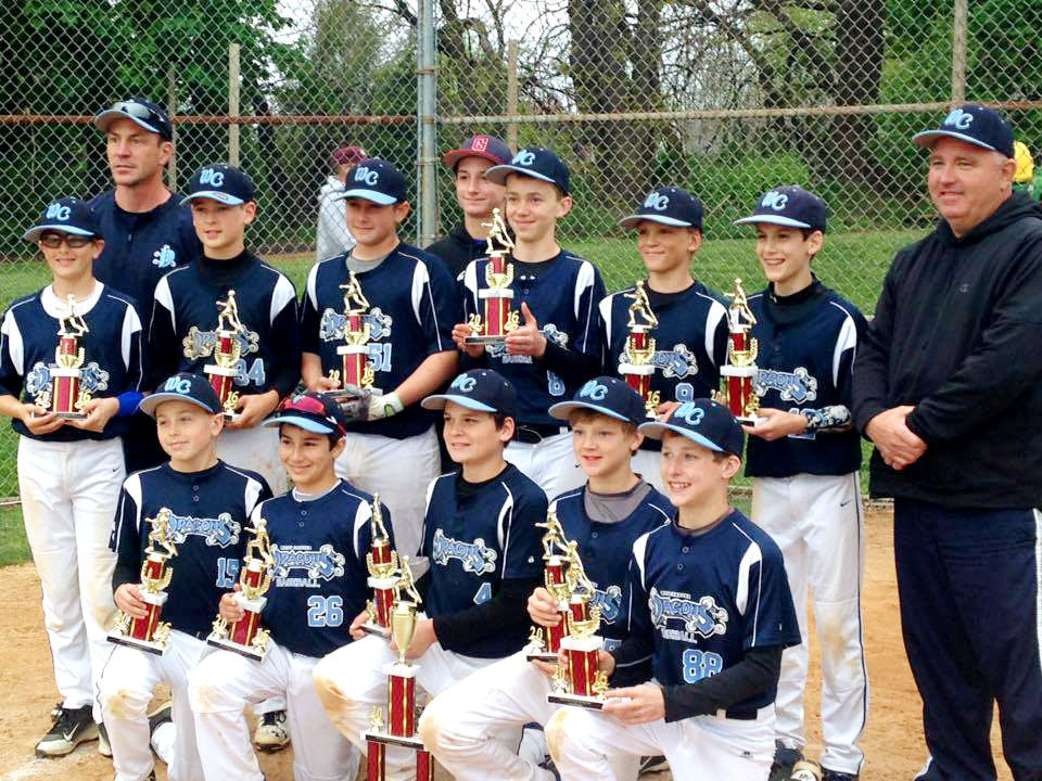 12U West Chester Dragons Baseball Team wins the Avon Grove Spring Slam 2016 Tournament
