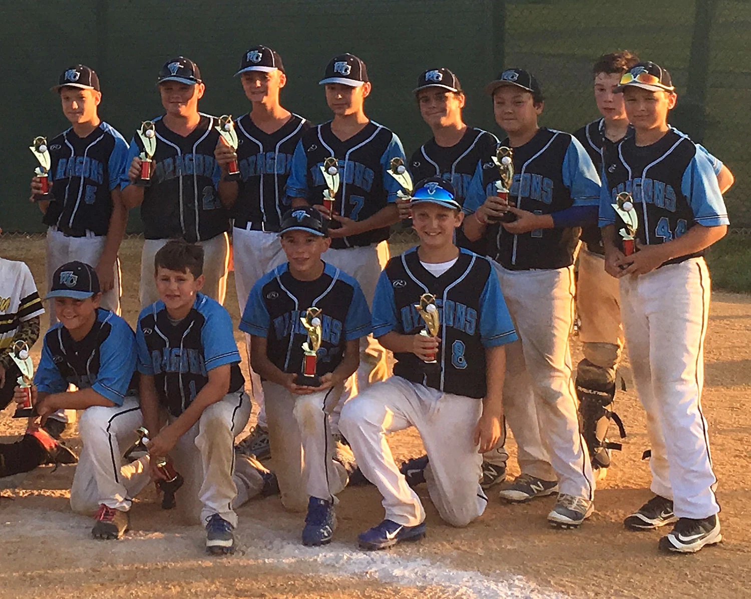 12U West Chester Dragons NL Travel Baseball Team named Runner-Up at South Jerey Warriors Summer Slam Wooden Bat Tournament